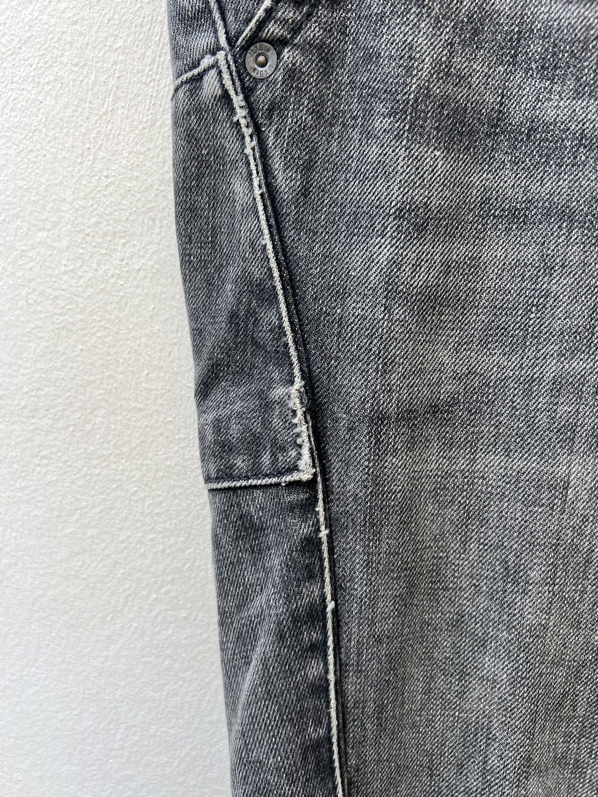 20471120 VTG Mixed-Up Confusion Fade Black Denim Patchwork Crop Jeans Size US 32 / EU 48 - 8 Thumbnail