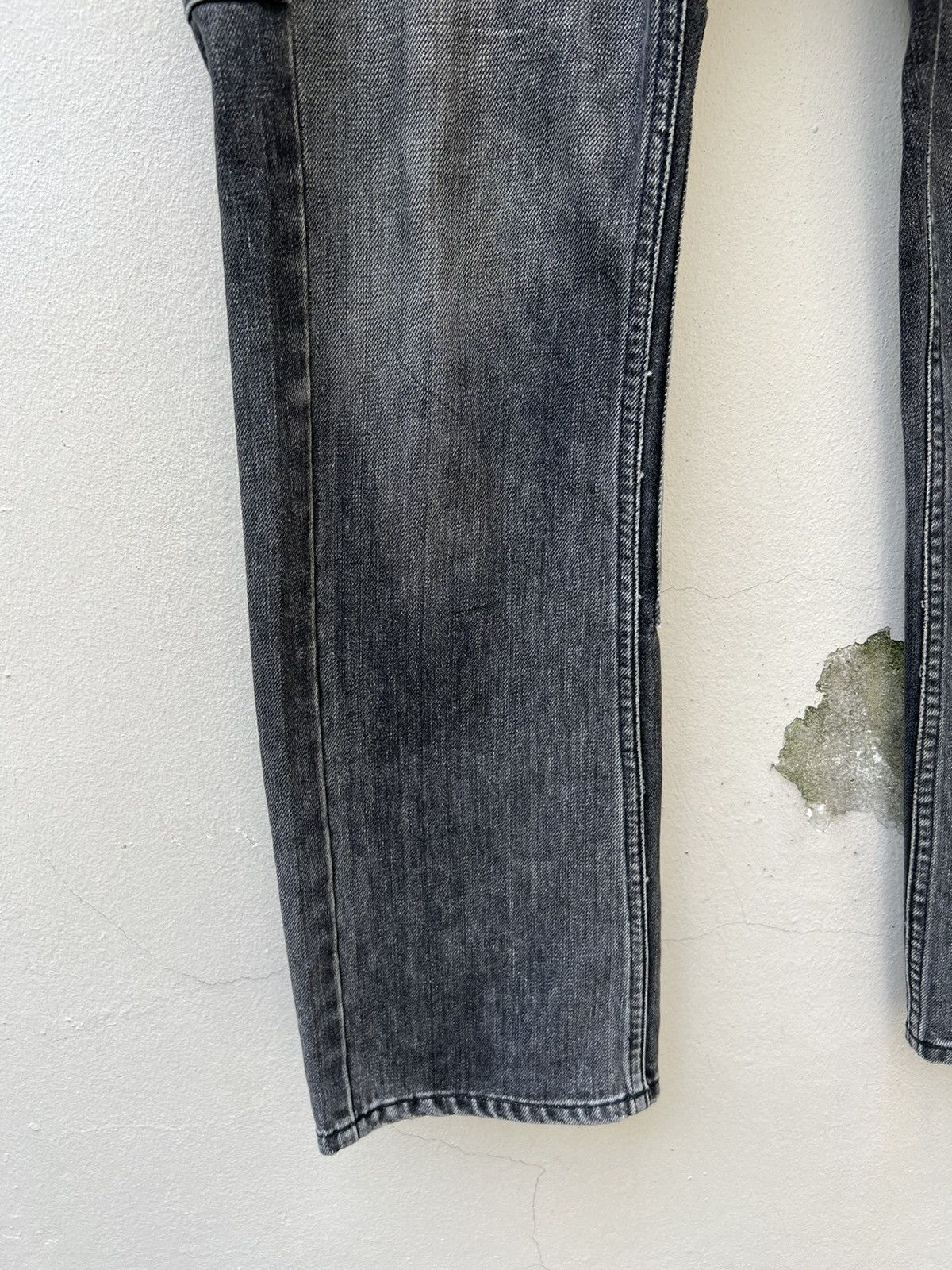 20471120 VTG Mixed-Up Confusion Fade Black Denim Patchwork Crop Jeans Size US 32 / EU 48 - 11 Thumbnail