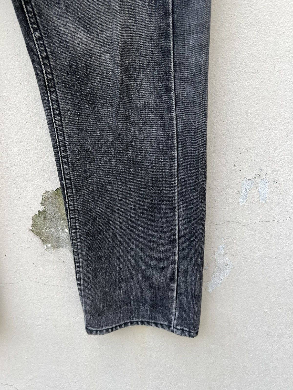 20471120 VTG Mixed-Up Confusion Fade Black Denim Patchwork Crop Jeans Size US 32 / EU 48 - 13 Thumbnail