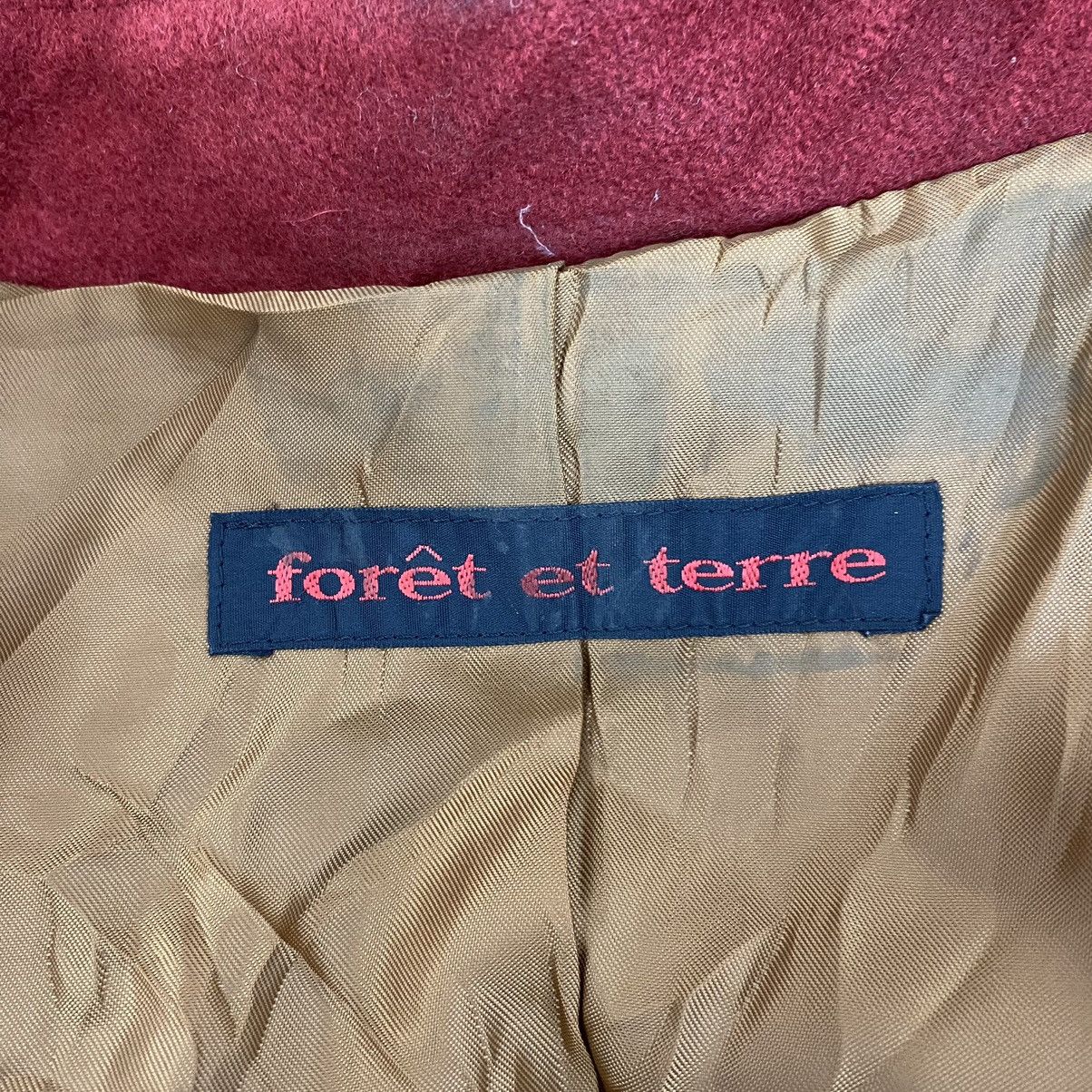 Vintage Vintage FORET ET TERRE Red Plain Blazer Coat Size M / US 6-8 / IT 42-44 - 4 Thumbnail