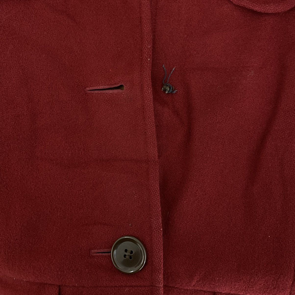 Vintage Vintage FORET ET TERRE Red Plain Blazer Coat Size M / US 6-8 / IT 42-44 - 3 Thumbnail