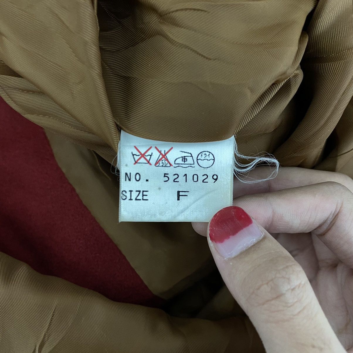 Vintage Vintage FORET ET TERRE Red Plain Blazer Coat Size M / US 6-8 / IT 42-44 - 5 Thumbnail
