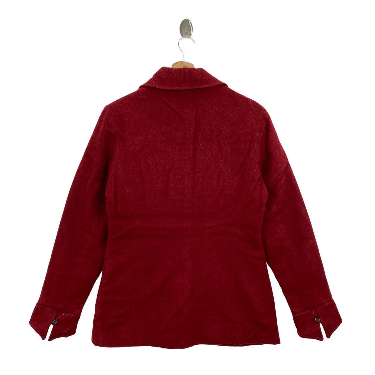 Vintage Vintage FORET ET TERRE Red Plain Blazer Coat Size M / US 6-8 / IT 42-44 - 7 Thumbnail