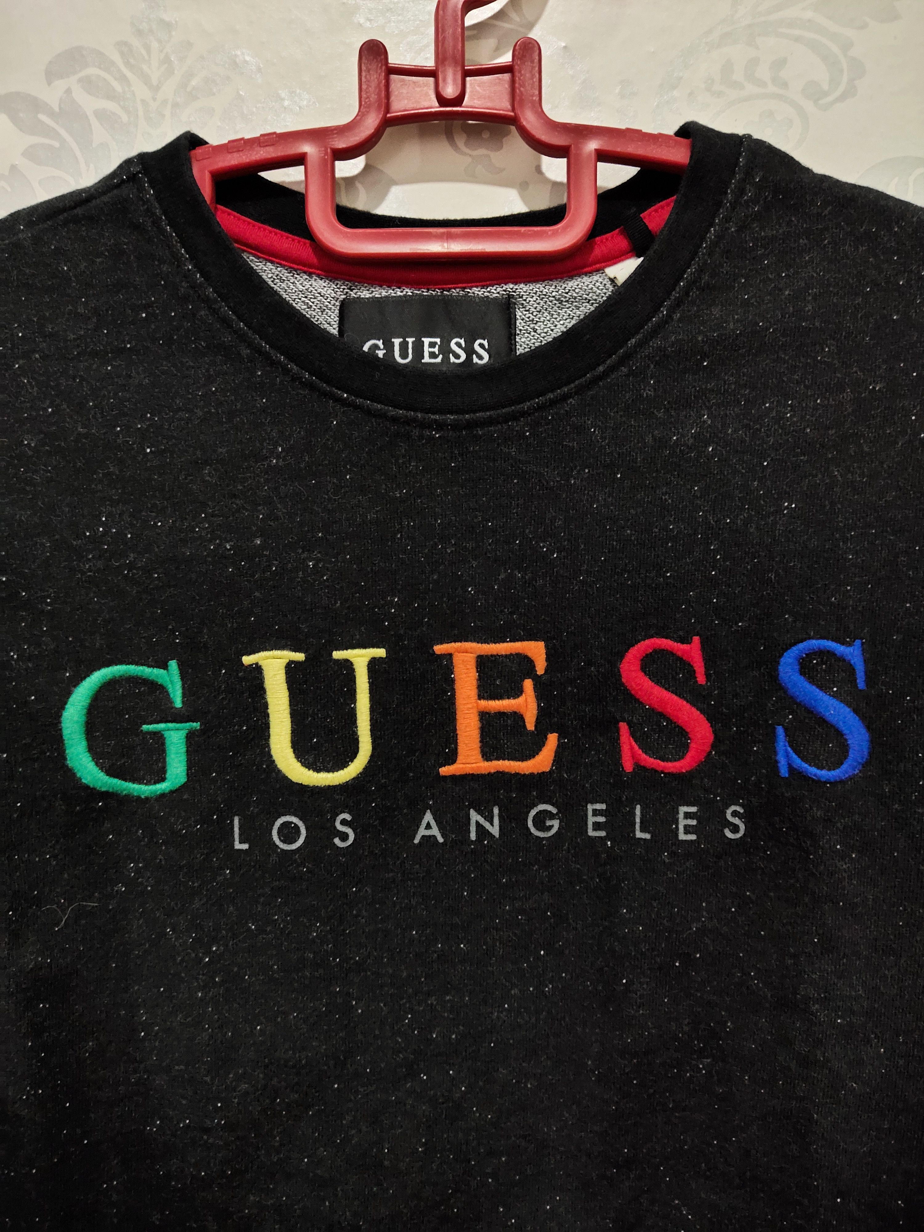 Guess Guess Colorful Embroidered Spellout Sweatshirt Size US S / EU 44-46 / 1 - 1 Thumbnail