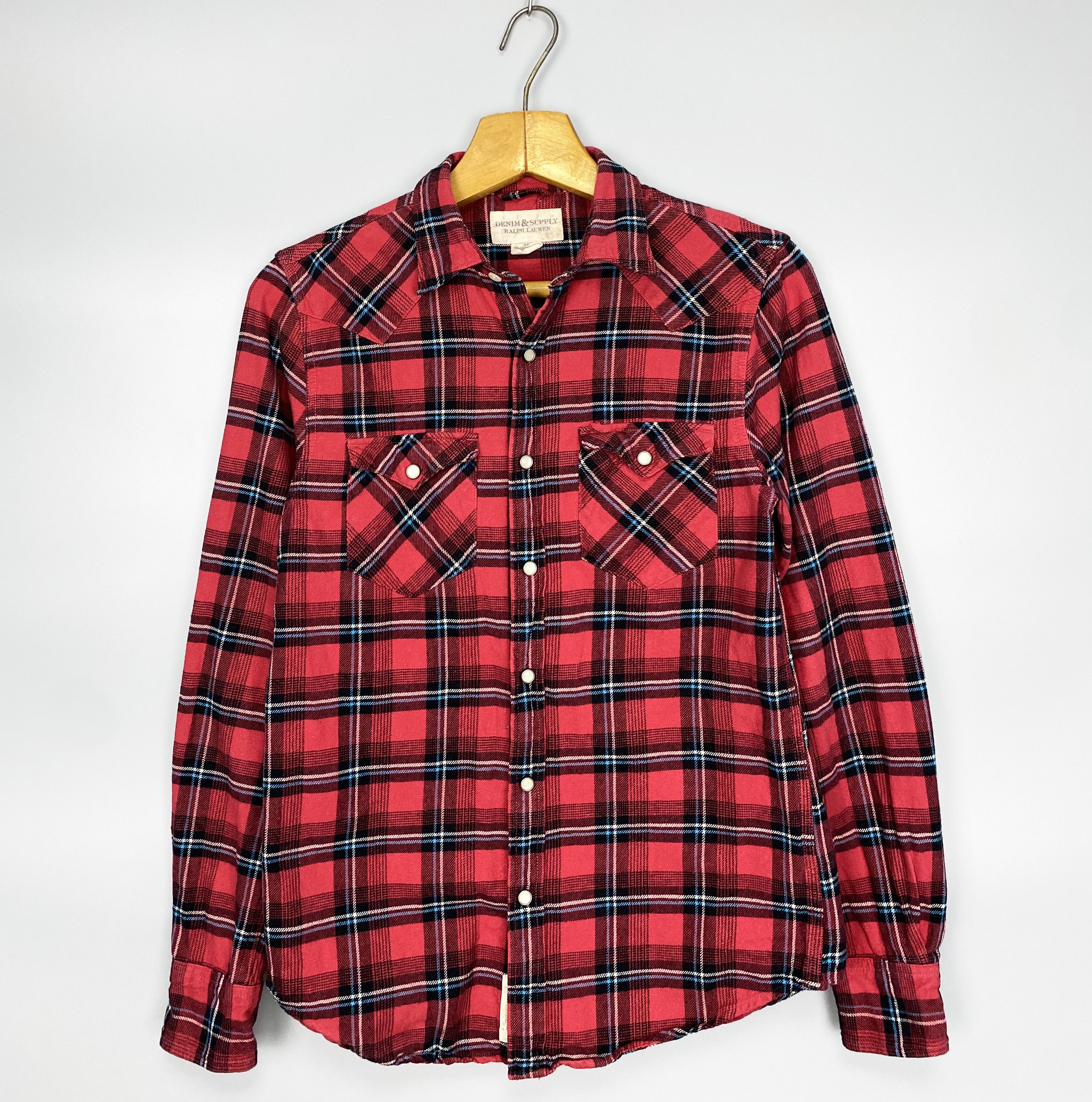 Ralph Lauren Ralph Lauren Denim Supply Checkered Flannel Shirt Size US S / EU 44-46 / 1 - 1 Thumbnail