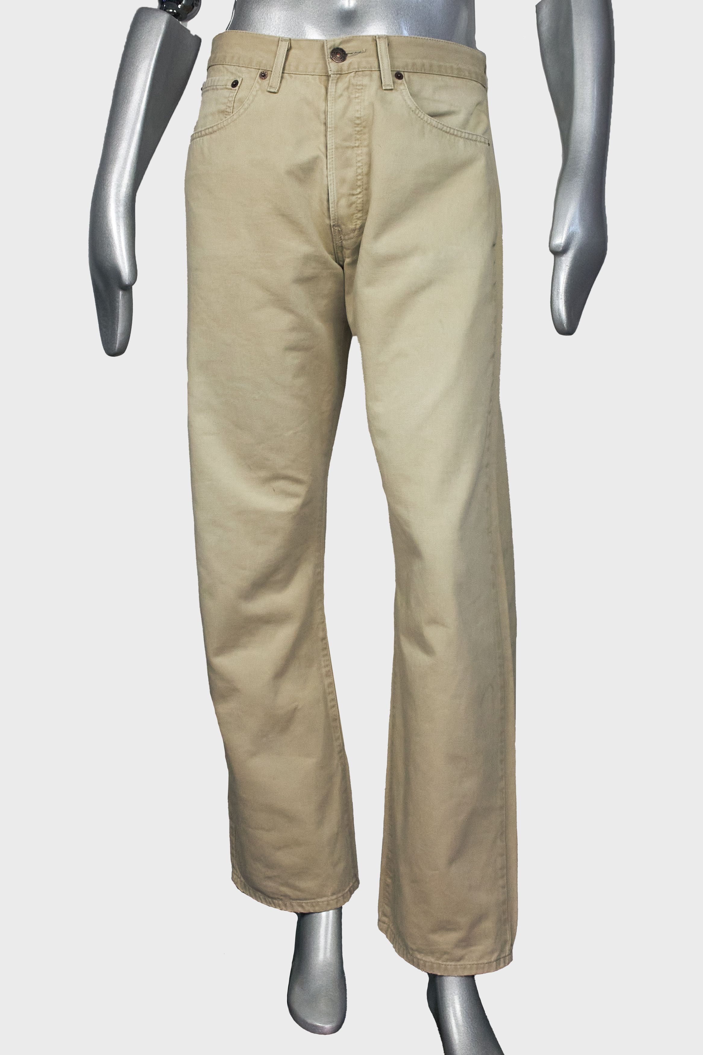 Levi's Vintage Levi's Men's Beige Jeans, Casual Pants Y2K Size US 34 / EU 50 - 4 Thumbnail