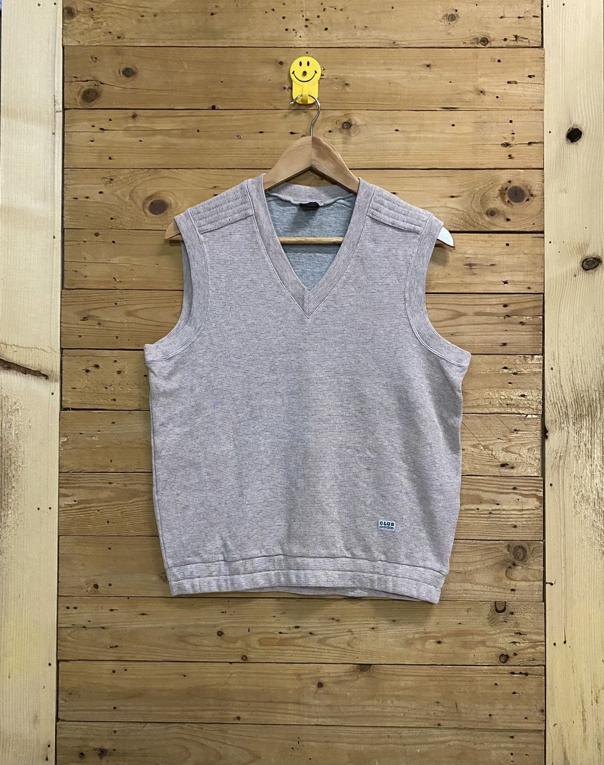 Vintage Adidas Club small logo sleeveless sweatshirt