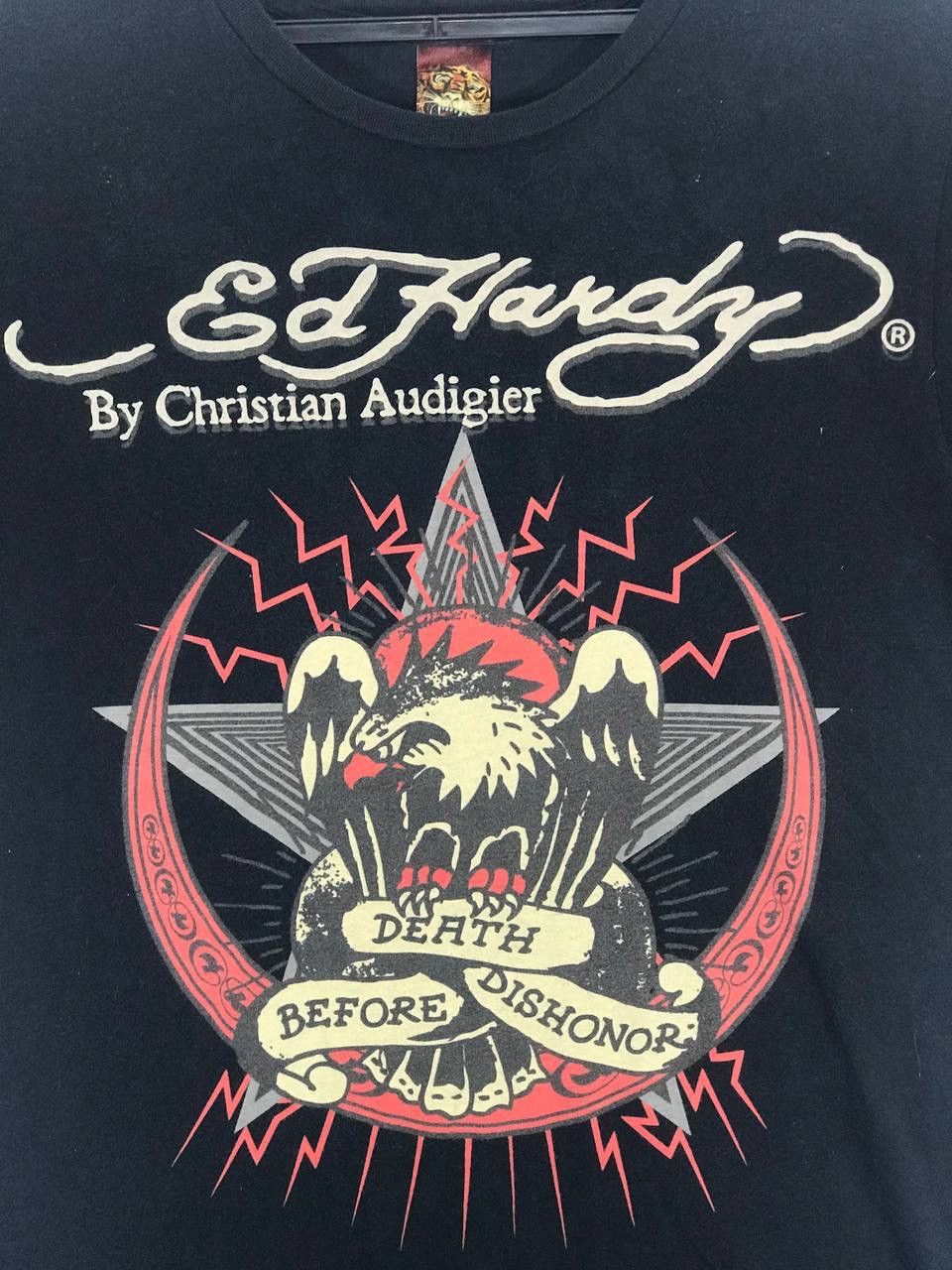 Ed Hardy Rare Design eagle death before dishonor Size US L / EU 52-54 / 3 - 3 Thumbnail