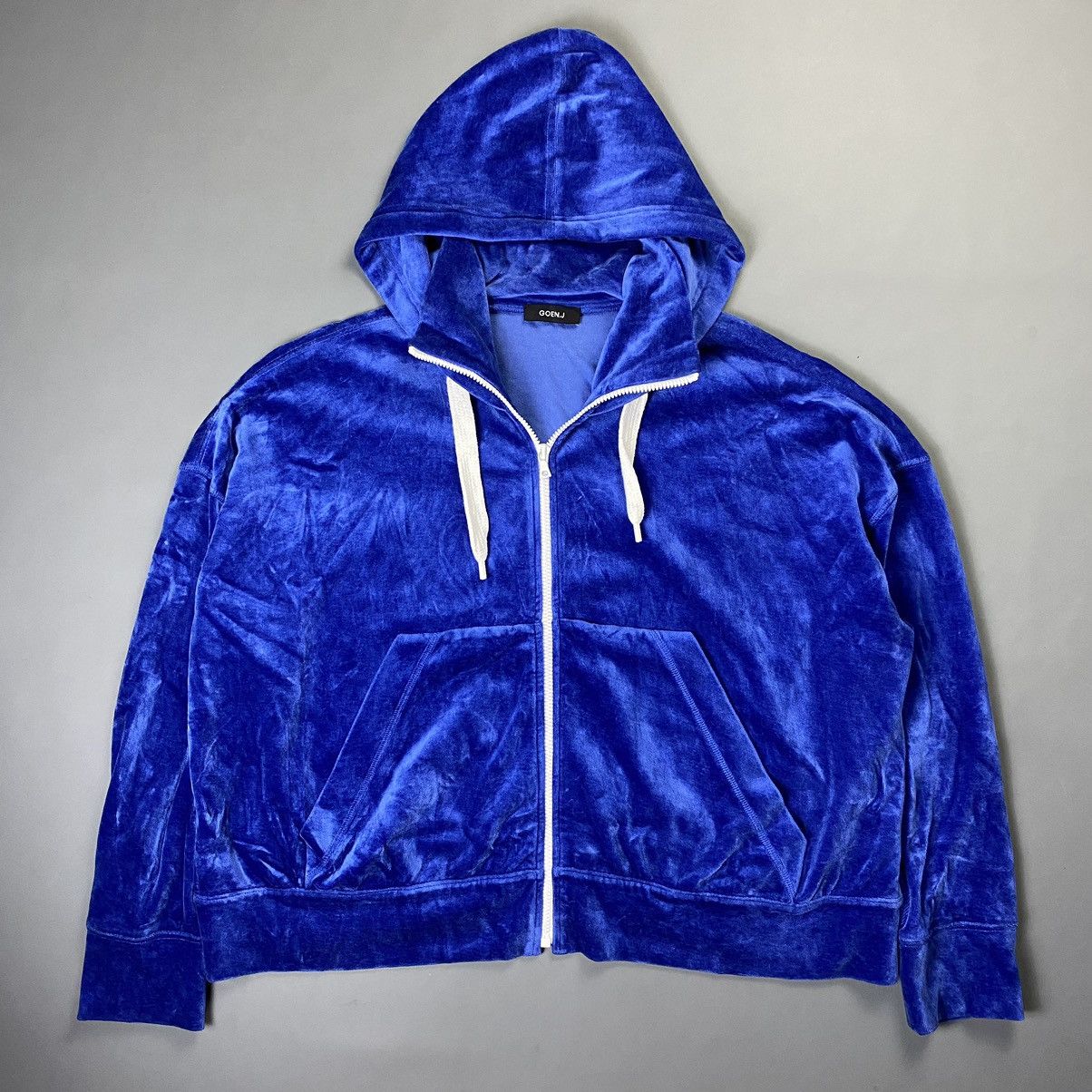 Goen.J - Hooded High-neck - Velour Jacket