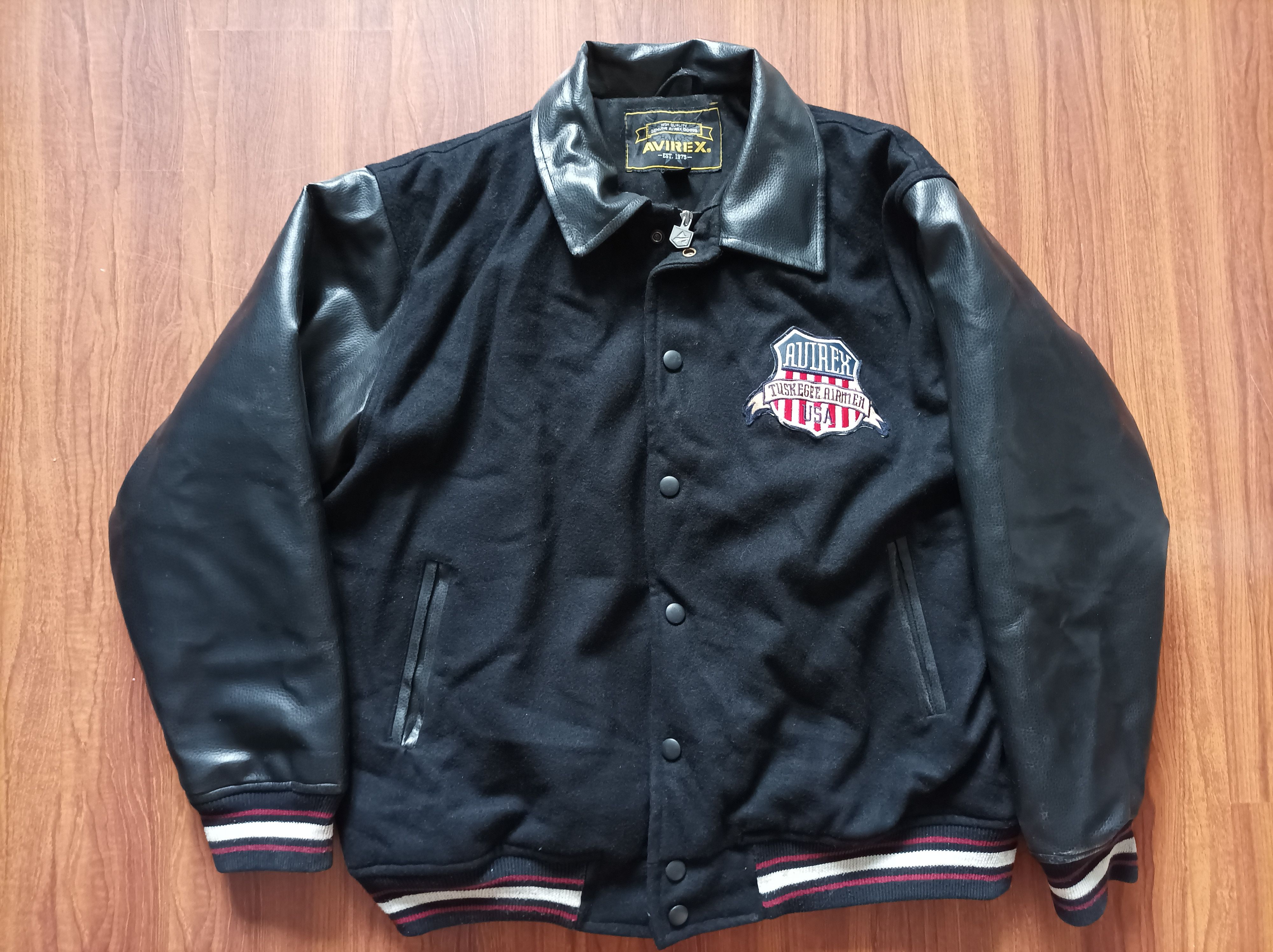 Avirex Avirex X Tuskegee Airmen Panthers Wool Leather Bomber Grailed