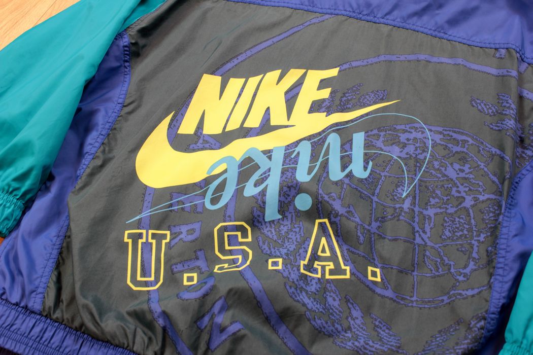 90'S Nike Back Logo Jersey Track Jacket Men's M Size Vintage /eaa499349