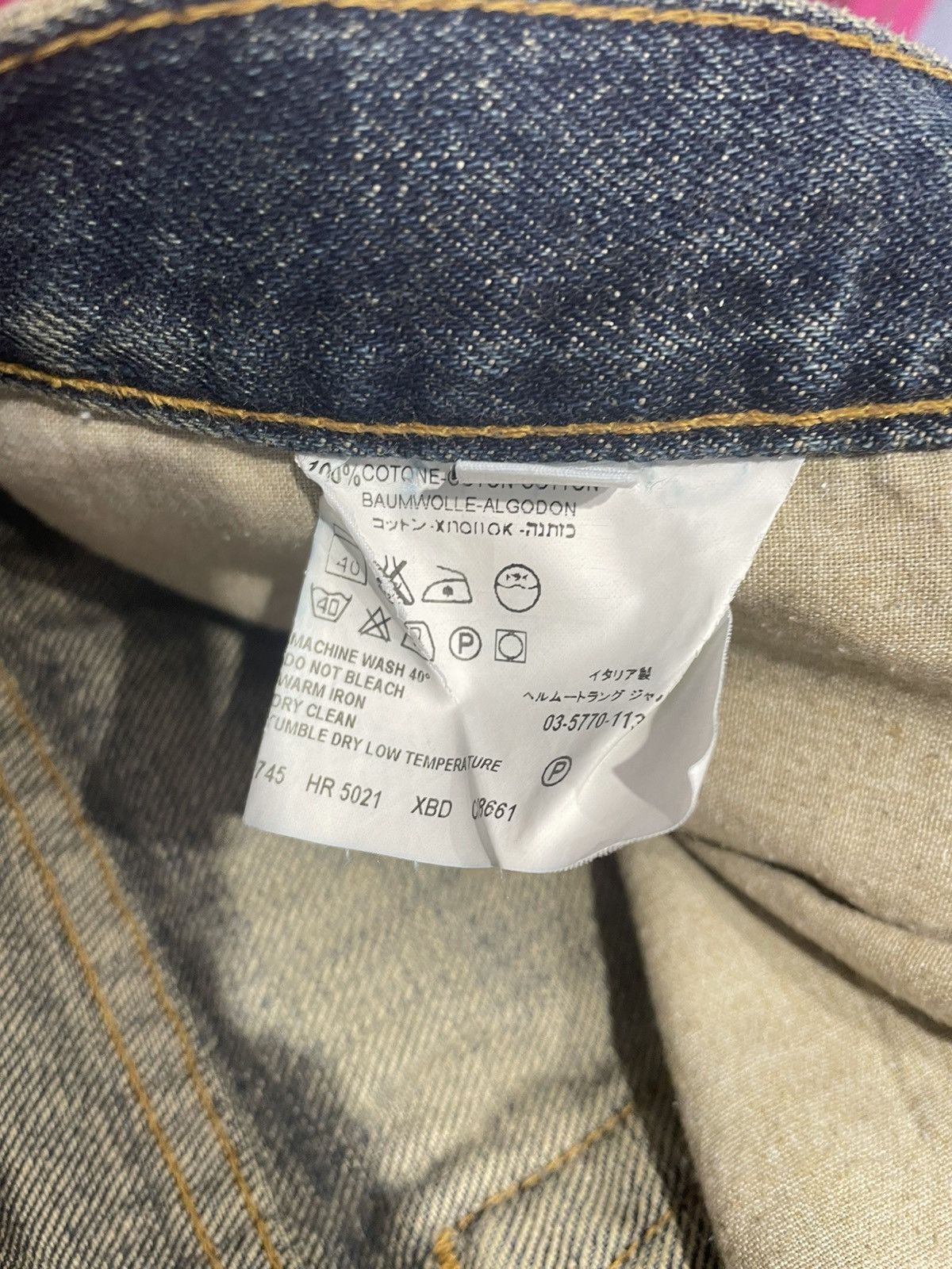 Helmut Lang × Vintage Helmut Lang Vintage Low Waist Boot Cut Denim Pants Size US 28 / EU 44 - 3 Thumbnail