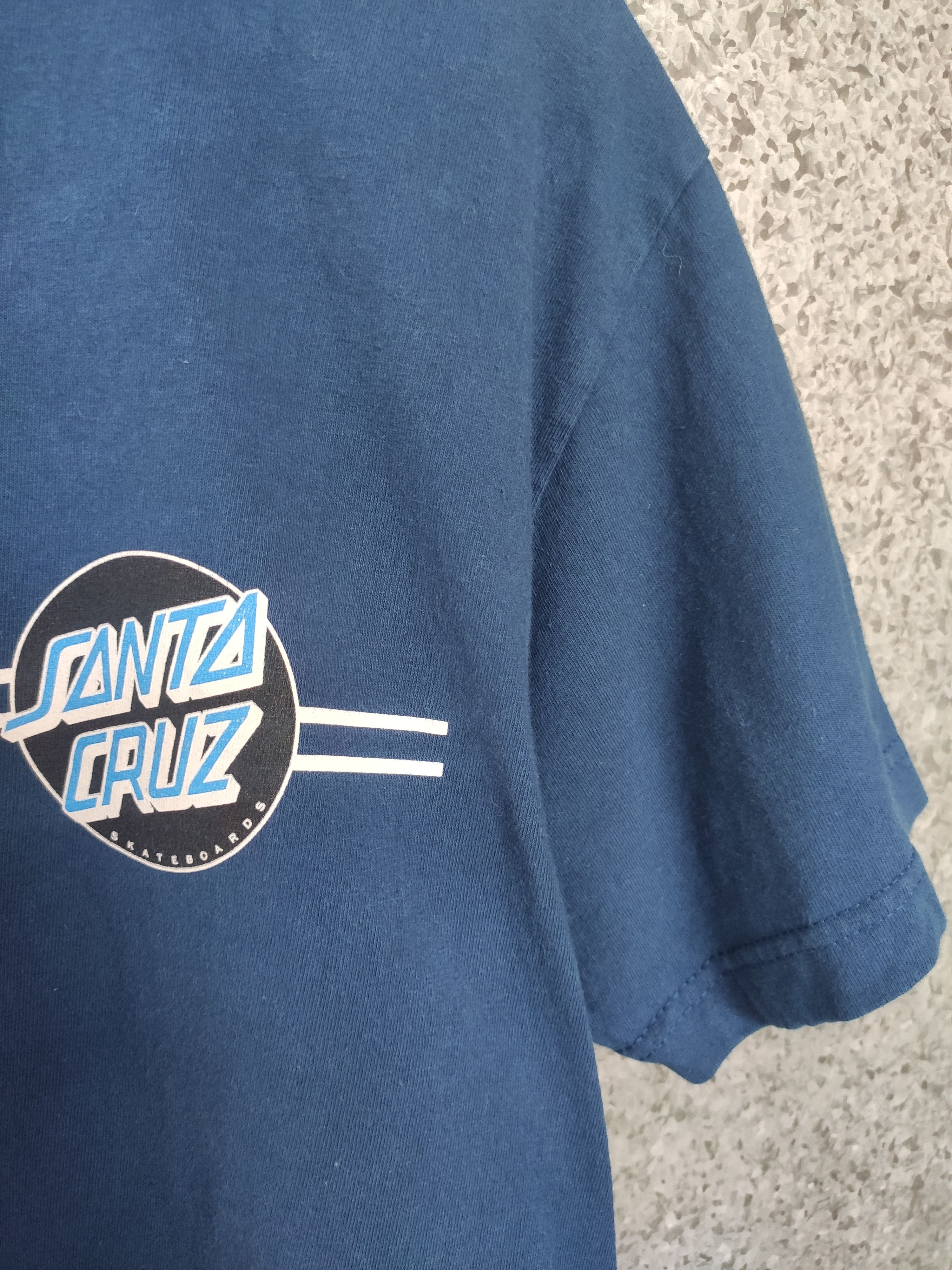 Santa Cruz Skateboards 🔥 Vintage Santa Cruz t shirt big logo Size US L / EU 52-54 / 3 - 4 Thumbnail
