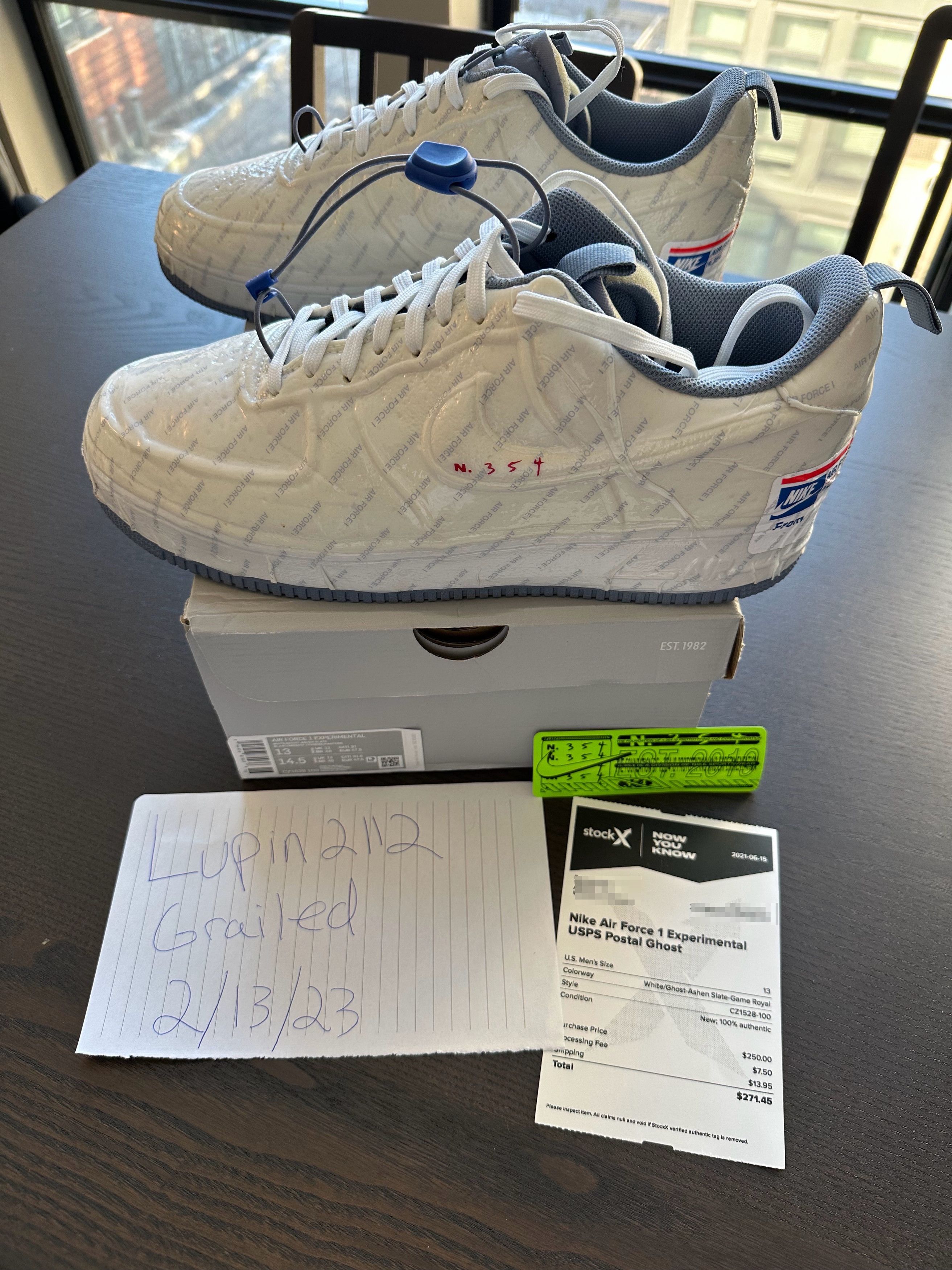 Nike Nike Air Force 1 Experimental USPS Postal Ghost | Grailed