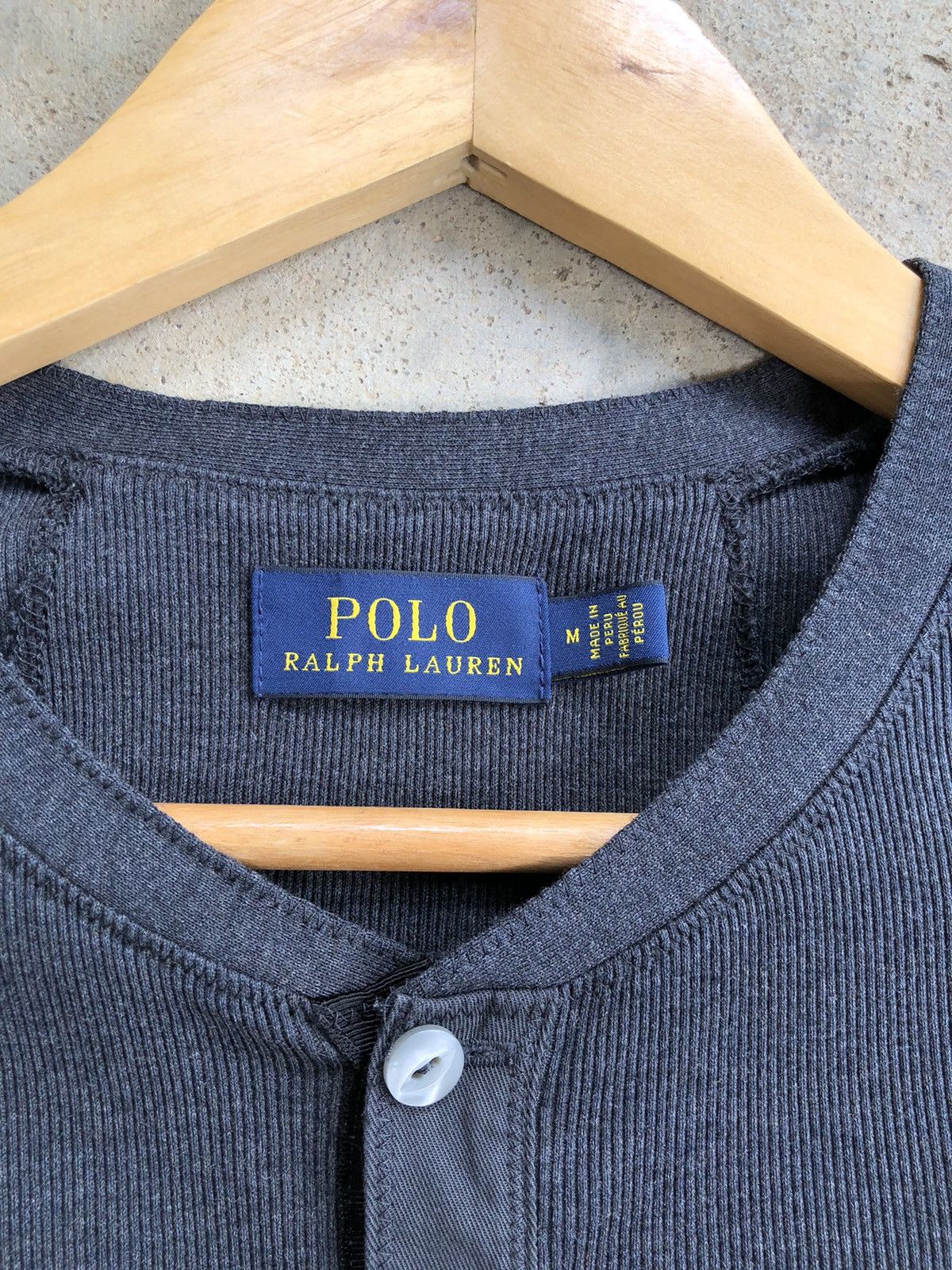 Polo Ralph Lauren × Ralph Lauren × Vintage POLO RALPH LAUREN stretchable shirt half button long sleeve Size M / US 6-8 / IT 42-44 - 4 Thumbnail
