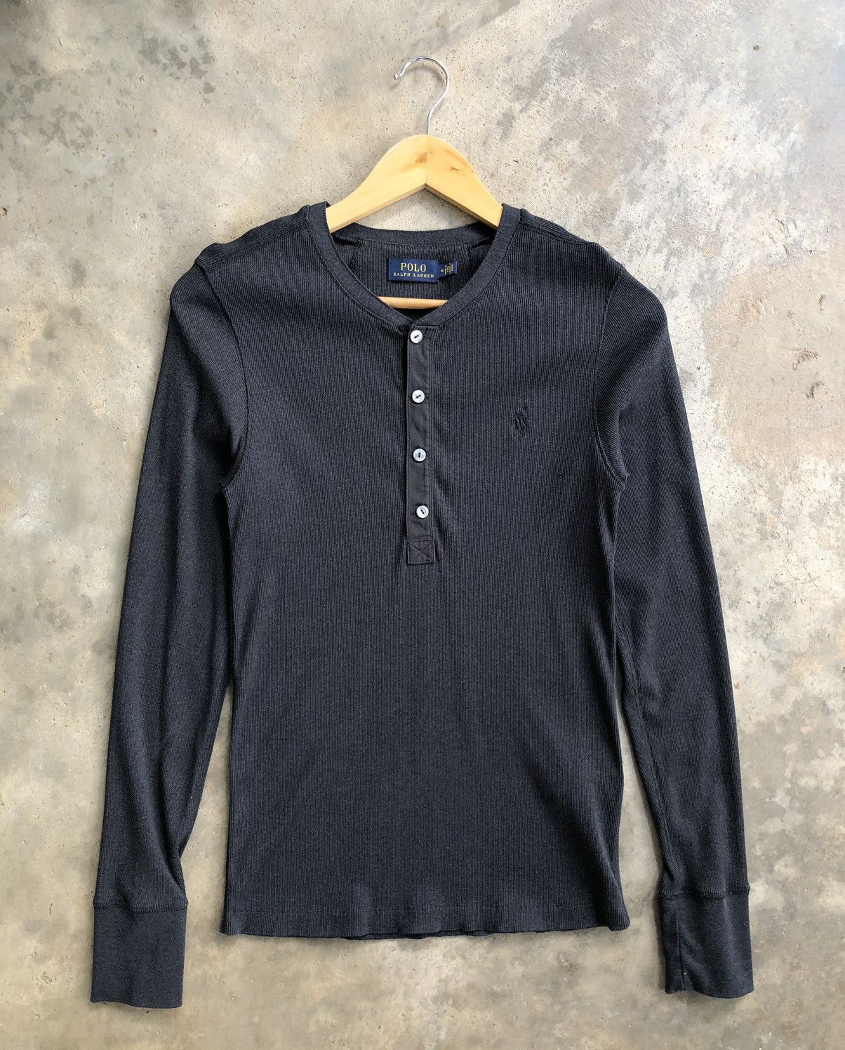 Polo Ralph Lauren × Ralph Lauren × Vintage POLO RALPH LAUREN stretchable shirt half button long sleeve Size M / US 6-8 / IT 42-44 - 1 Thumbnail