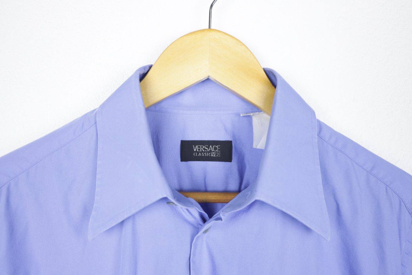 Versace × Versace Jeans Couture Vintage Versace Classic V2 Navy Dress Classic Formal Shirt Size US XL / EU 56 / 4 - 7 Thumbnail