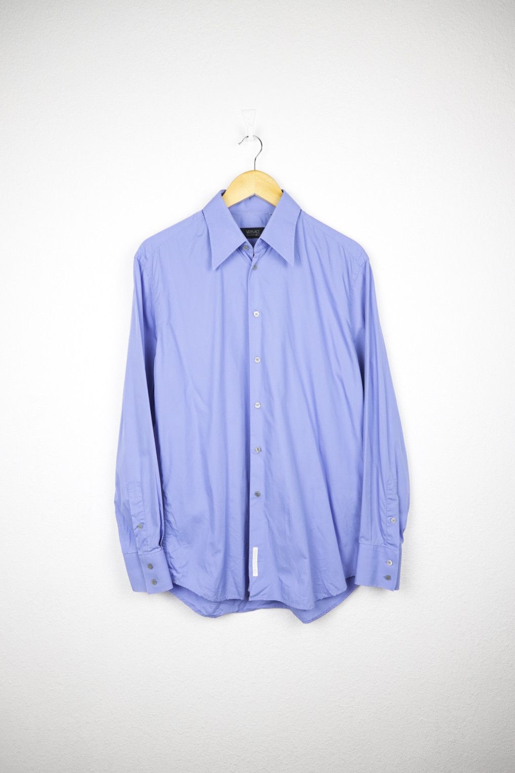 Versace × Versace Jeans Couture Vintage Versace Classic V2 Navy Dress Classic Formal Shirt Size US XL / EU 56 / 4 - 1 Thumbnail