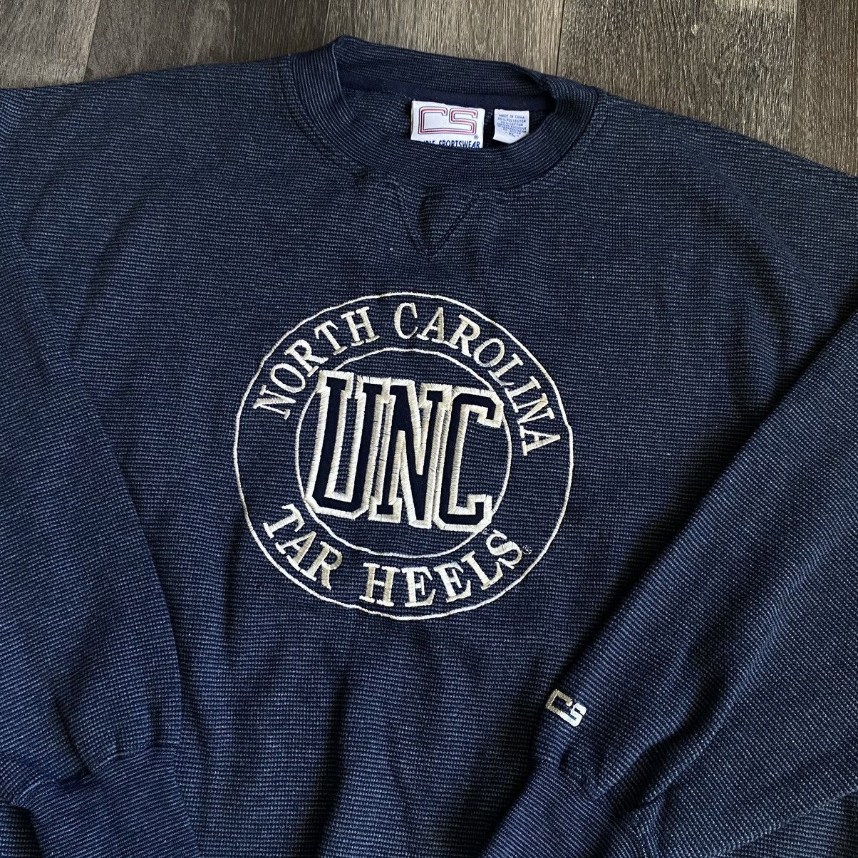 Vintage Vintage 1990s UNC North Carolina Embroidered Logo Crewneck Size US XL / EU 56 / 4 - 2 Thumbnail
