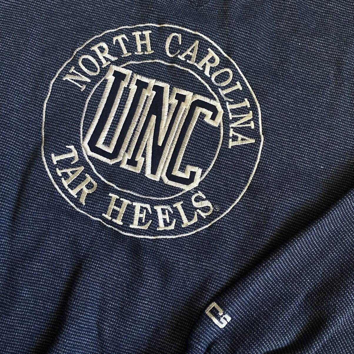 Vintage Vintage 1990s UNC North Carolina Embroidered Logo Crewneck Size US XL / EU 56 / 4 - 3 Thumbnail