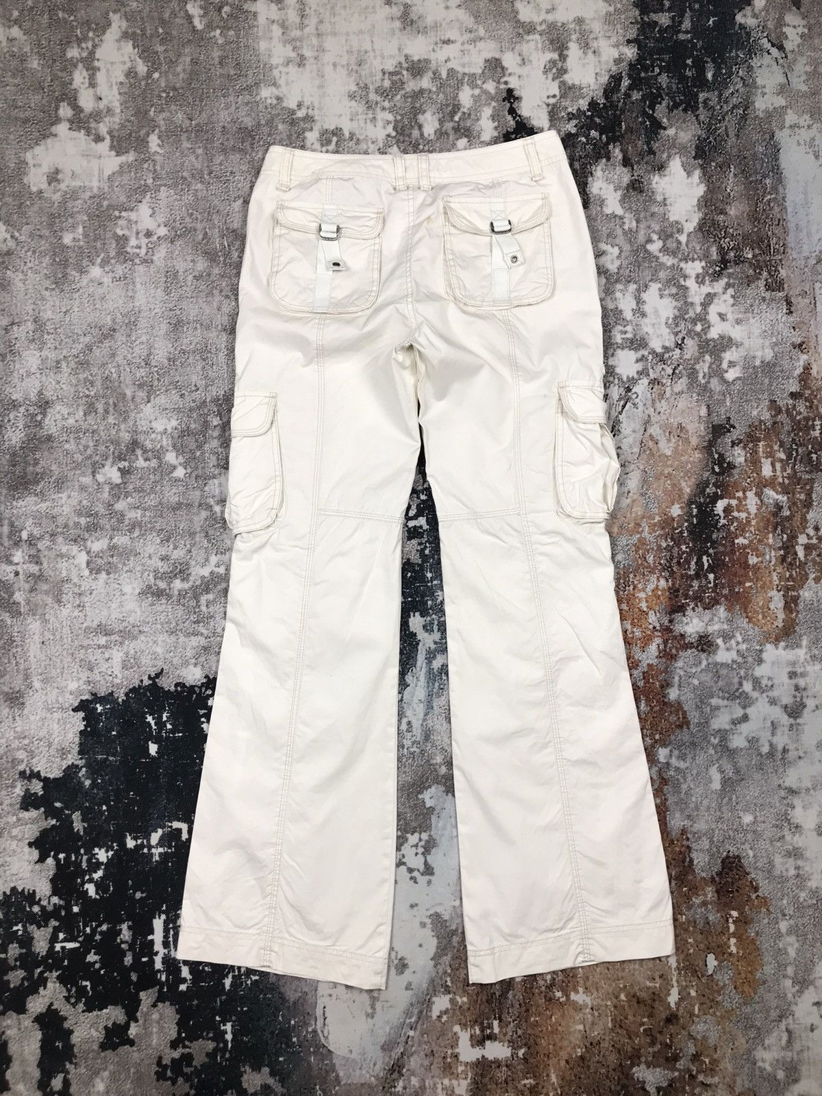 Japanese Brand Vintage Japanese Tbj Jeans Tactical Bondage Flare Cargo Pant Size 29" - 6 Thumbnail