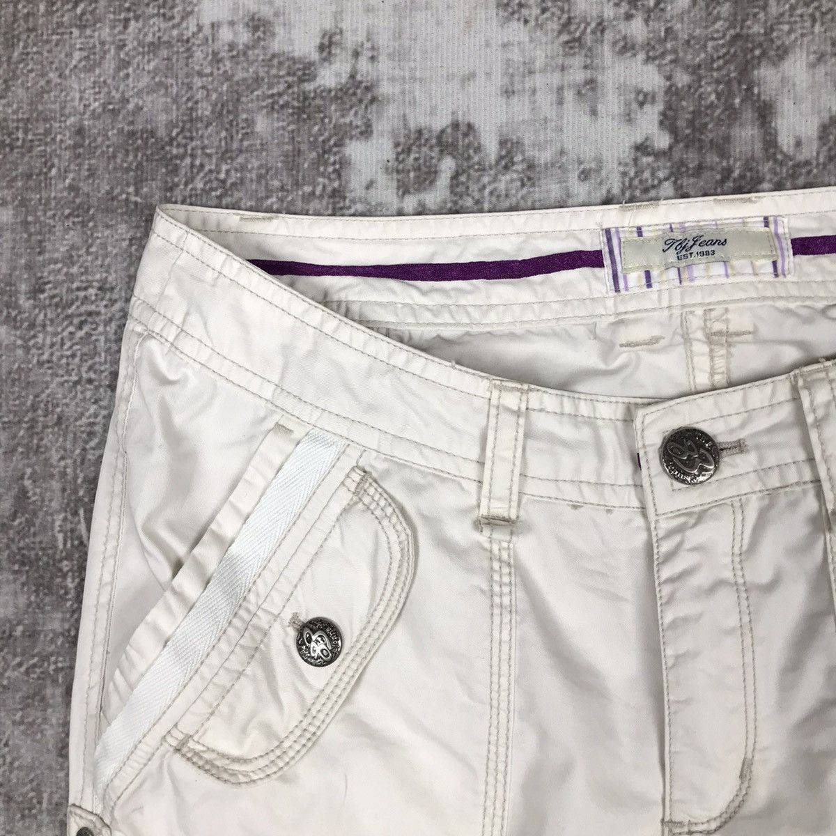 Japanese Brand Vintage Japanese Tbj Jeans Tactical Bondage Flare Cargo Pant Size 29" - 4 Thumbnail