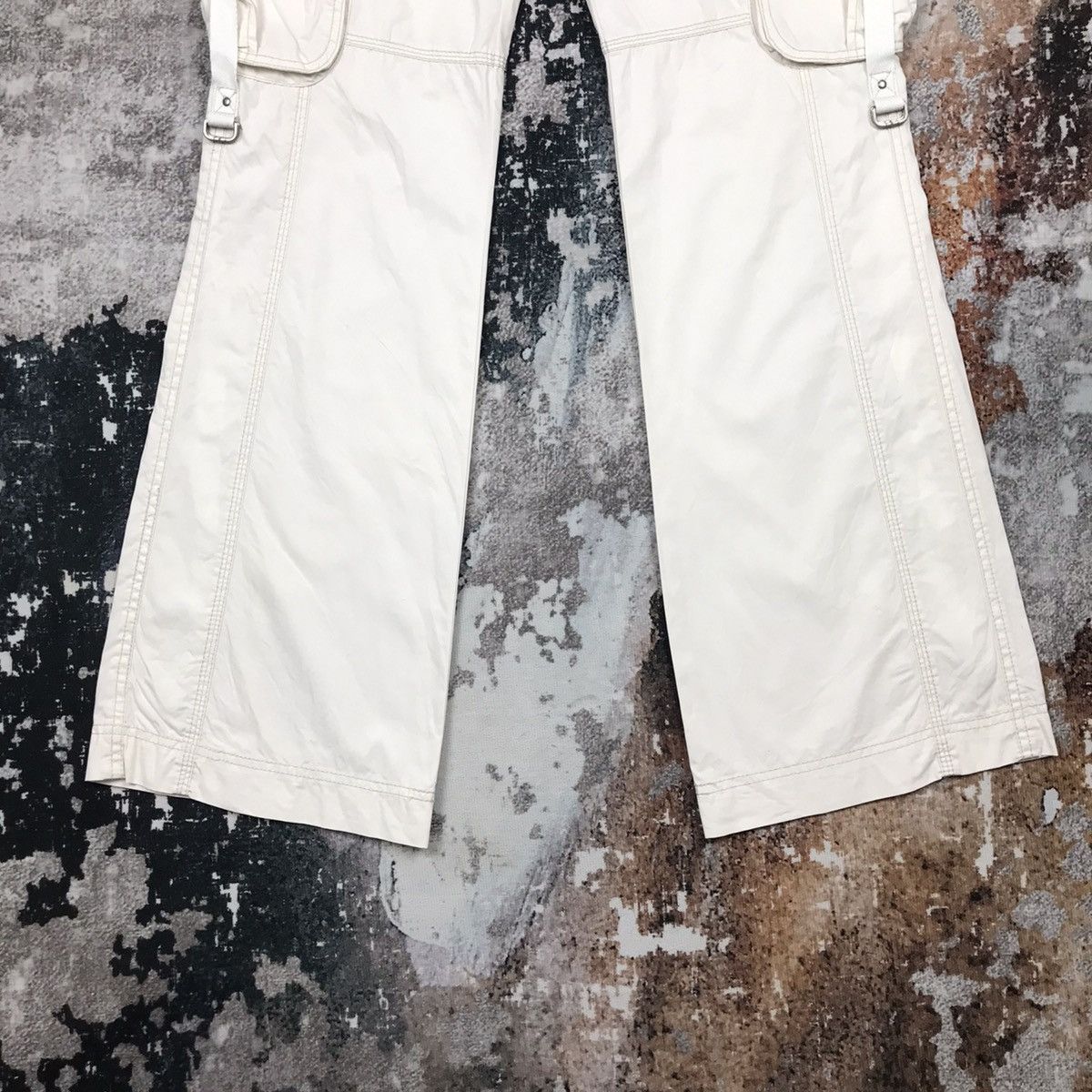 Japanese Brand Vintage Japanese Tbj Jeans Tactical Bondage Flare Cargo Pant Size 29" - 5 Thumbnail