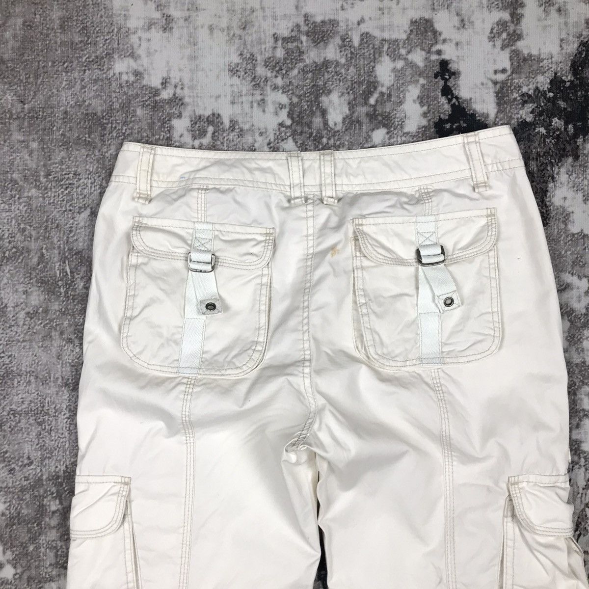Japanese Brand Vintage Japanese Tbj Jeans Tactical Bondage Flare Cargo Pant Size 29" - 8 Thumbnail