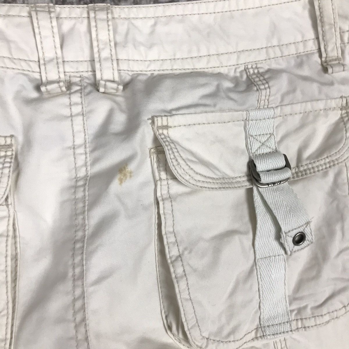 Japanese Brand Vintage Japanese Tbj Jeans Tactical Bondage Flare Cargo Pant Size 29" - 9 Thumbnail