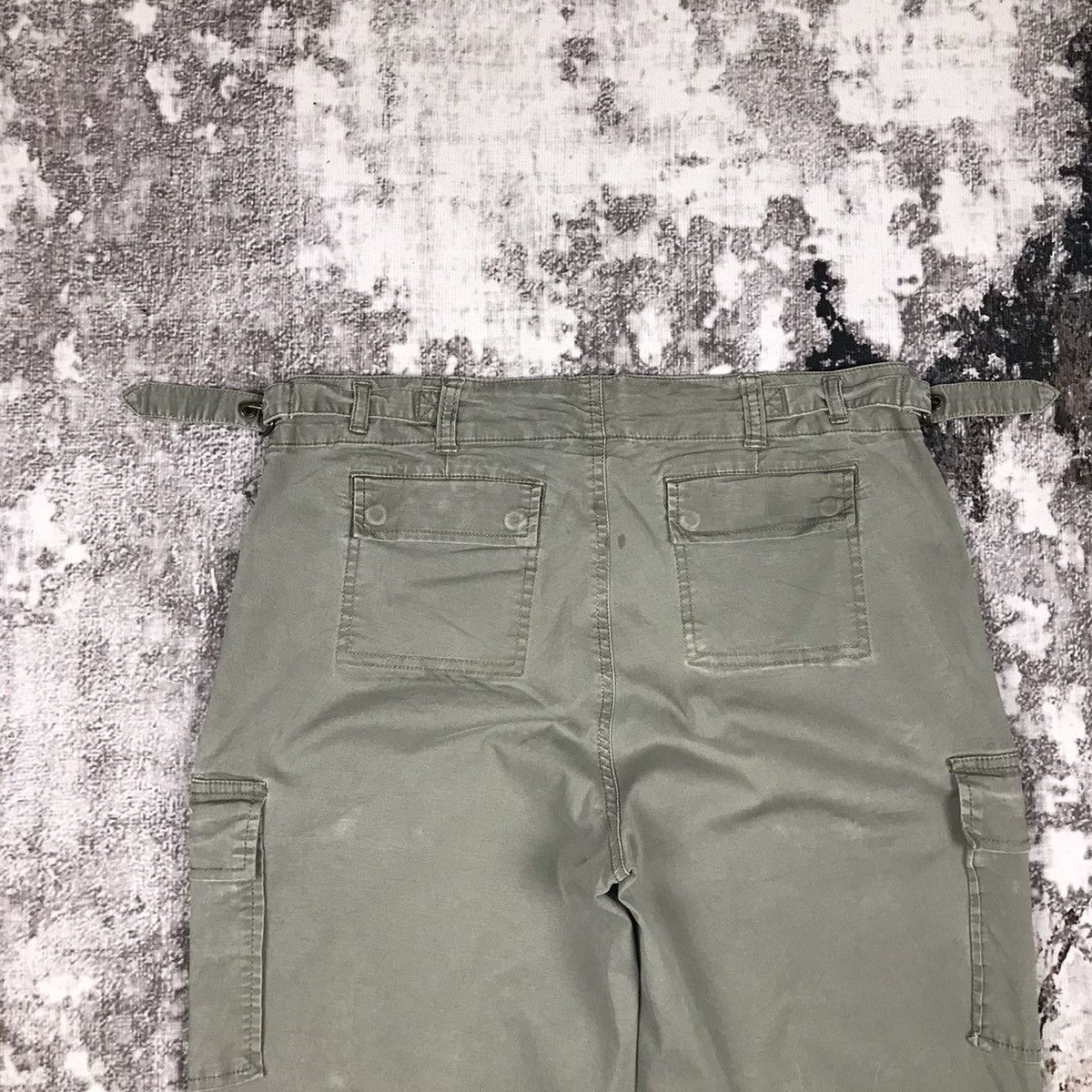 Japanese Brand × Vintage Vintage Japanese Faded Glory Olive Green Loose Cargo Pants Size 30" / US 8 / IT 44 - 10 Thumbnail