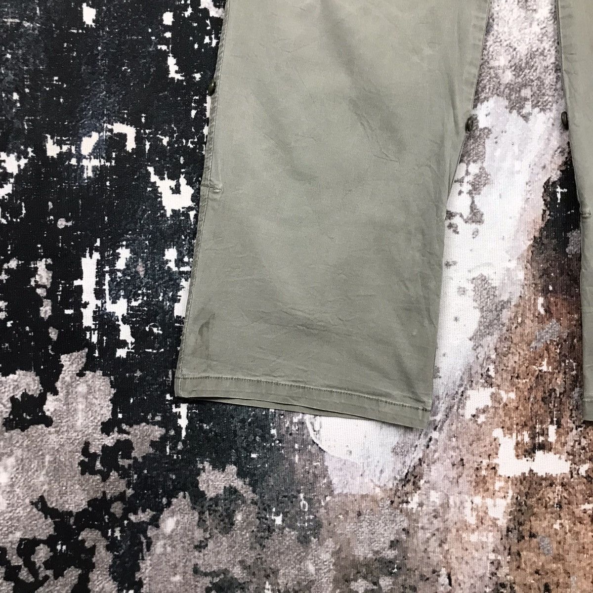 Japanese Brand × Vintage Vintage Japanese Faded Glory Olive Green Loose Cargo Pants Size 30" / US 8 / IT 44 - 6 Thumbnail