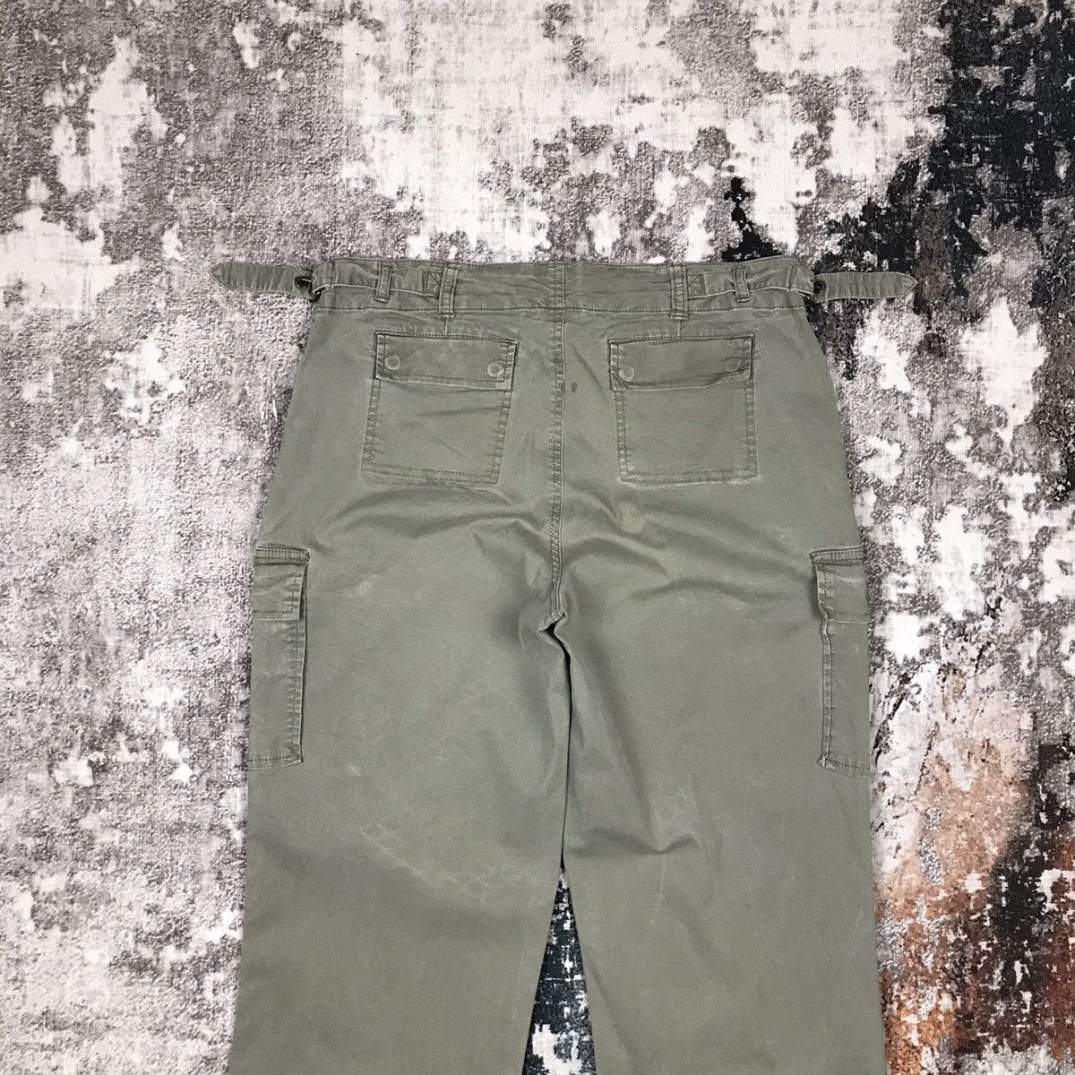 Japanese Brand × Vintage Vintage Japanese Faded Glory Olive Green Loose Cargo Pants Size 30" / US 8 / IT 44 - 9 Thumbnail