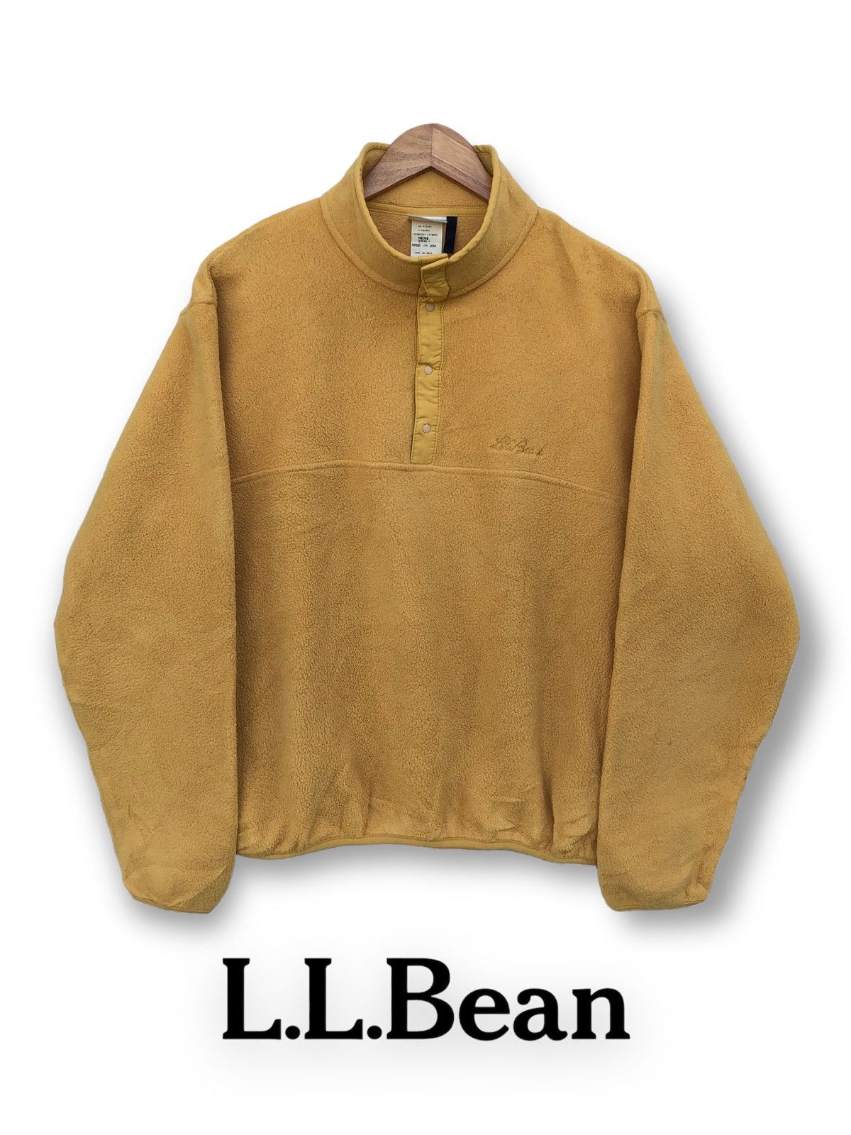L.L. Bean 🔥Vintage L.L.Bean Fleece Sweat Half Button Size US S / EU 44-46 / 1 - 1 Thumbnail