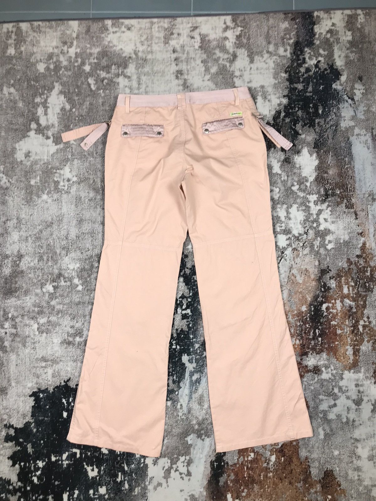 Designer × Japanese Brand Vintage Japanese Paskal Jeans Bondage Style Flare Cargo Pant Size 29" - 6 Thumbnail