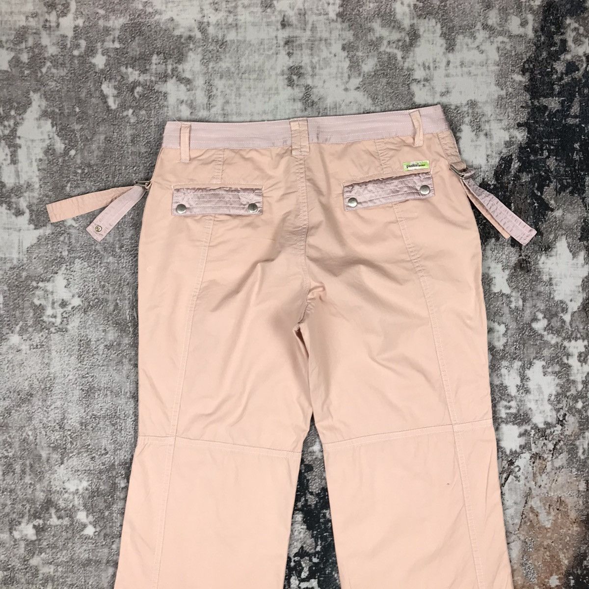 Designer × Japanese Brand Vintage Japanese Paskal Jeans Bondage Style Flare Cargo Pant Size 29" - 7 Thumbnail