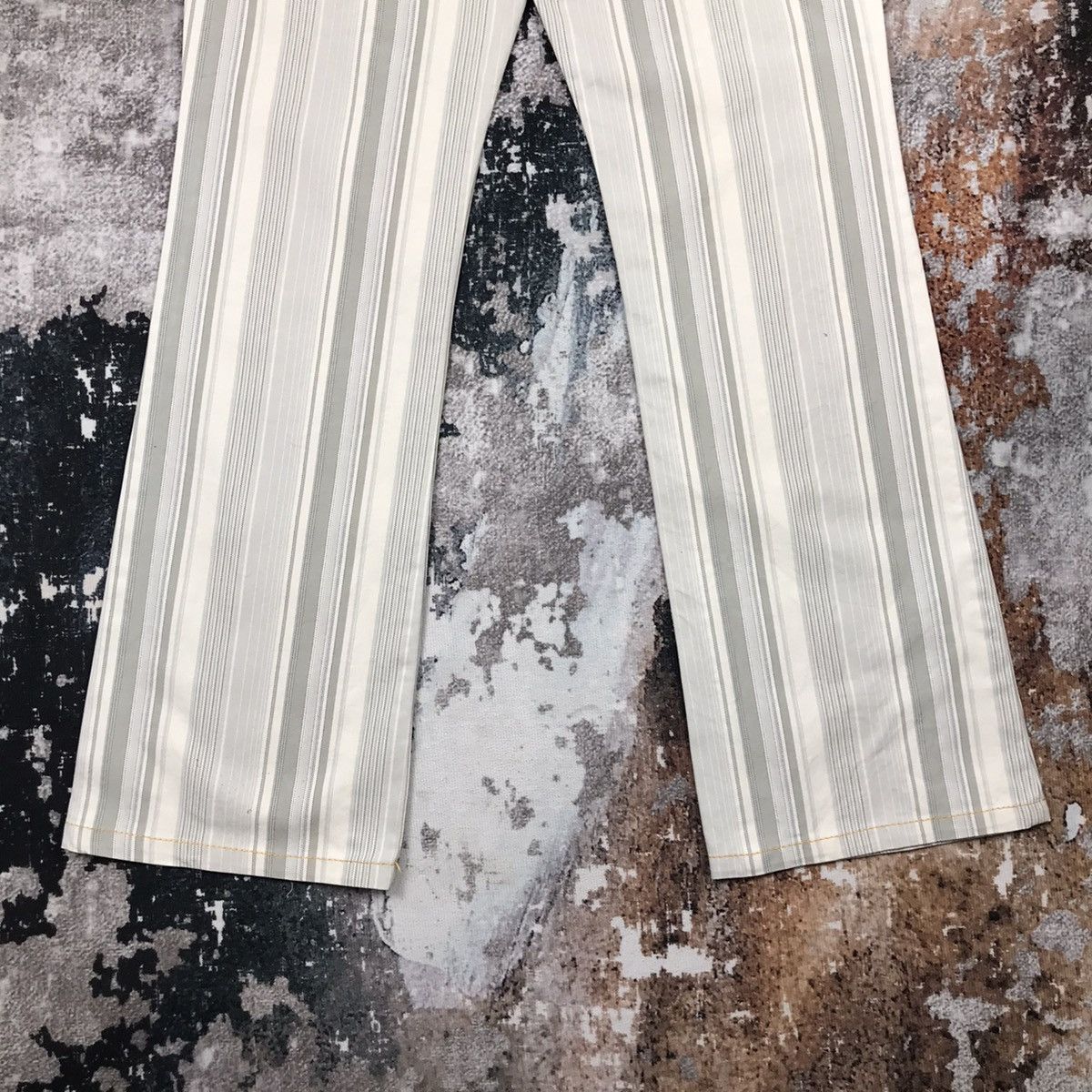 Levi's × Vintage Vintage Levis 517 Flare Stripes Design Colour Jeans Pants Size 29" - 5 Thumbnail