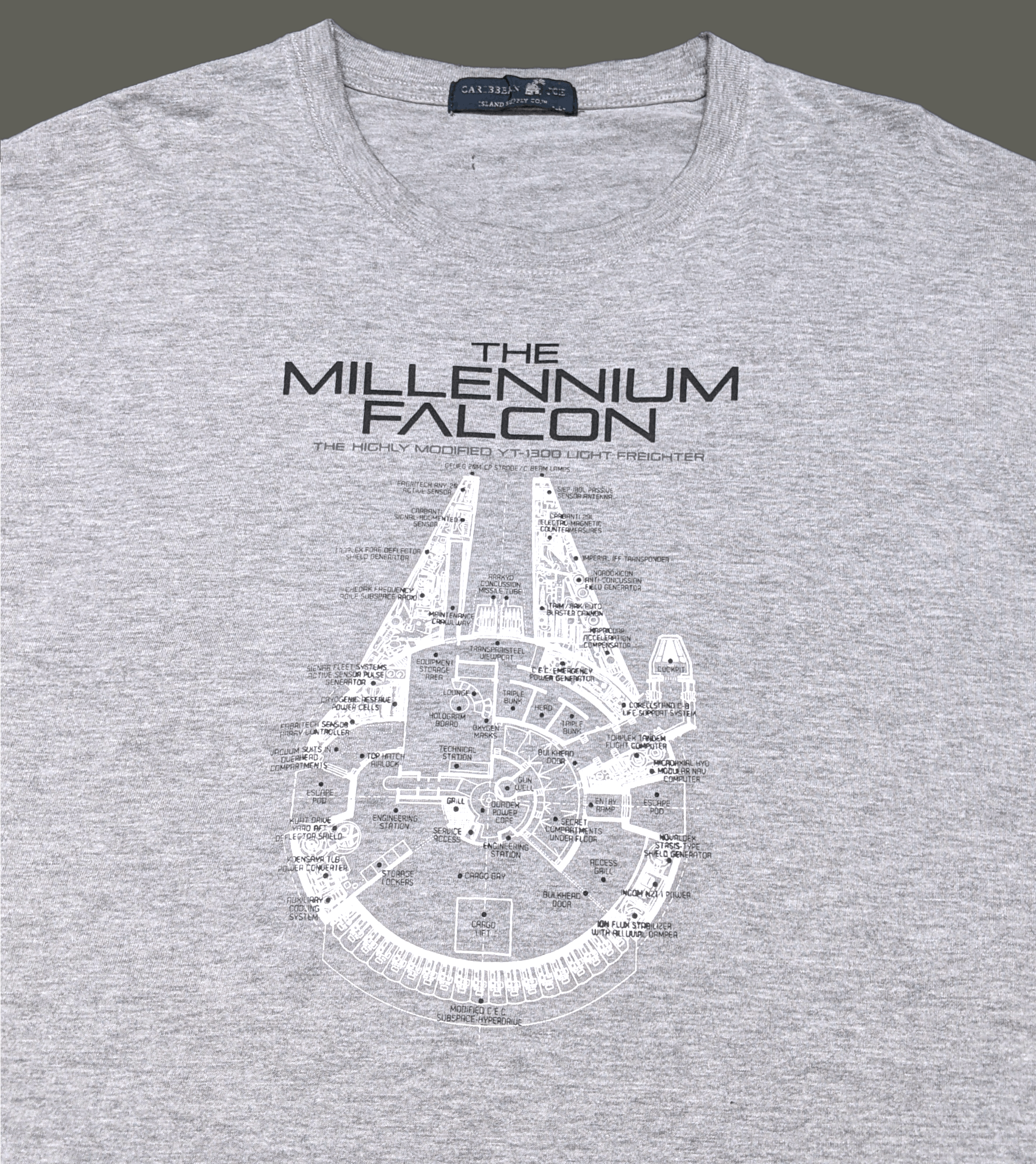 Star Wars × Vintage Vintage Star Wars Millenium Falcon Space Ship T shirt Size US L / EU 52-54 / 3 - 1 Thumbnail