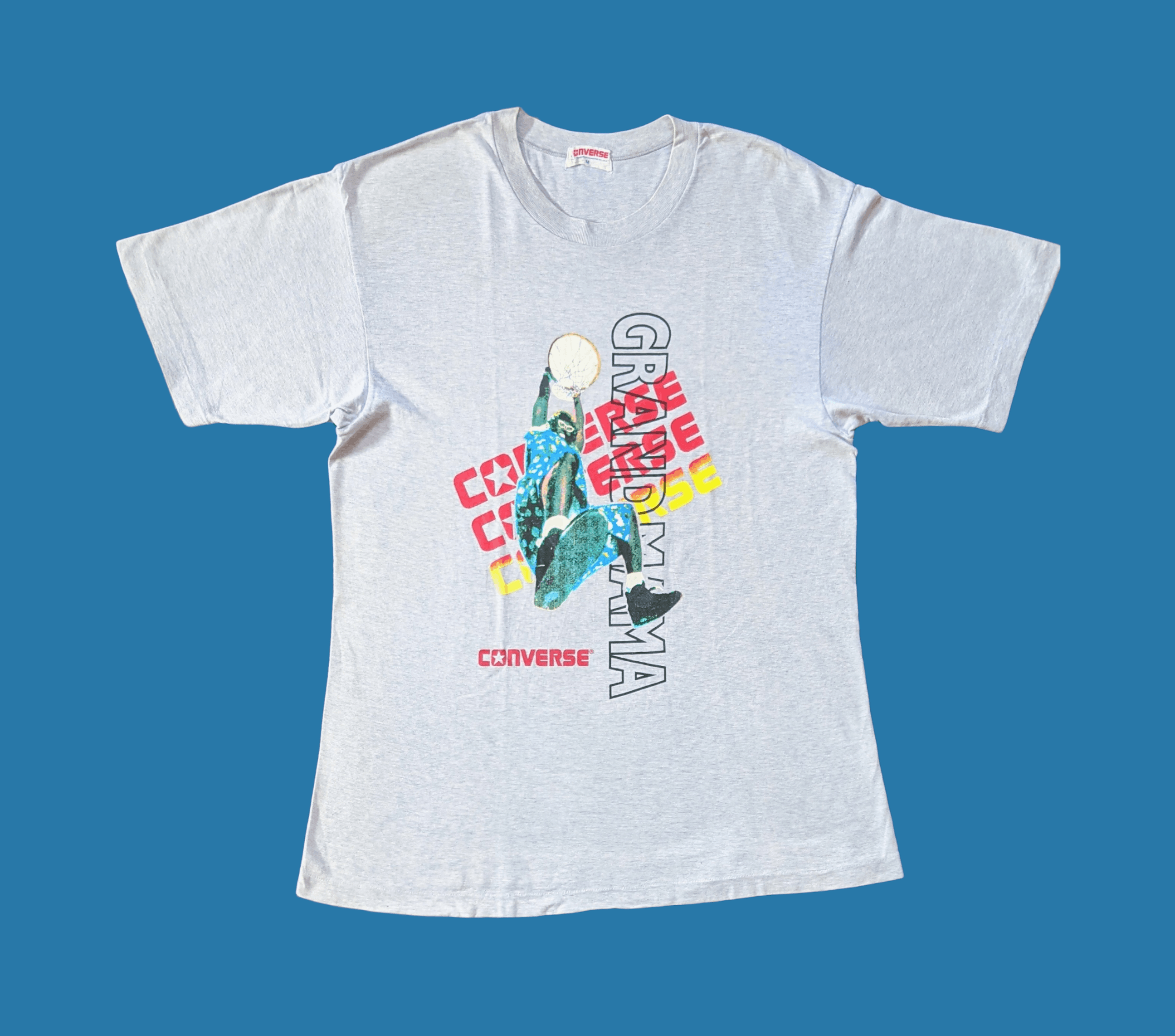 Converse × NBA × Vintage Vintage 90s Larry Johnson Grandmama Converse NBA T Shirt Size US M / EU 48-50 / 2 - 2 Thumbnail