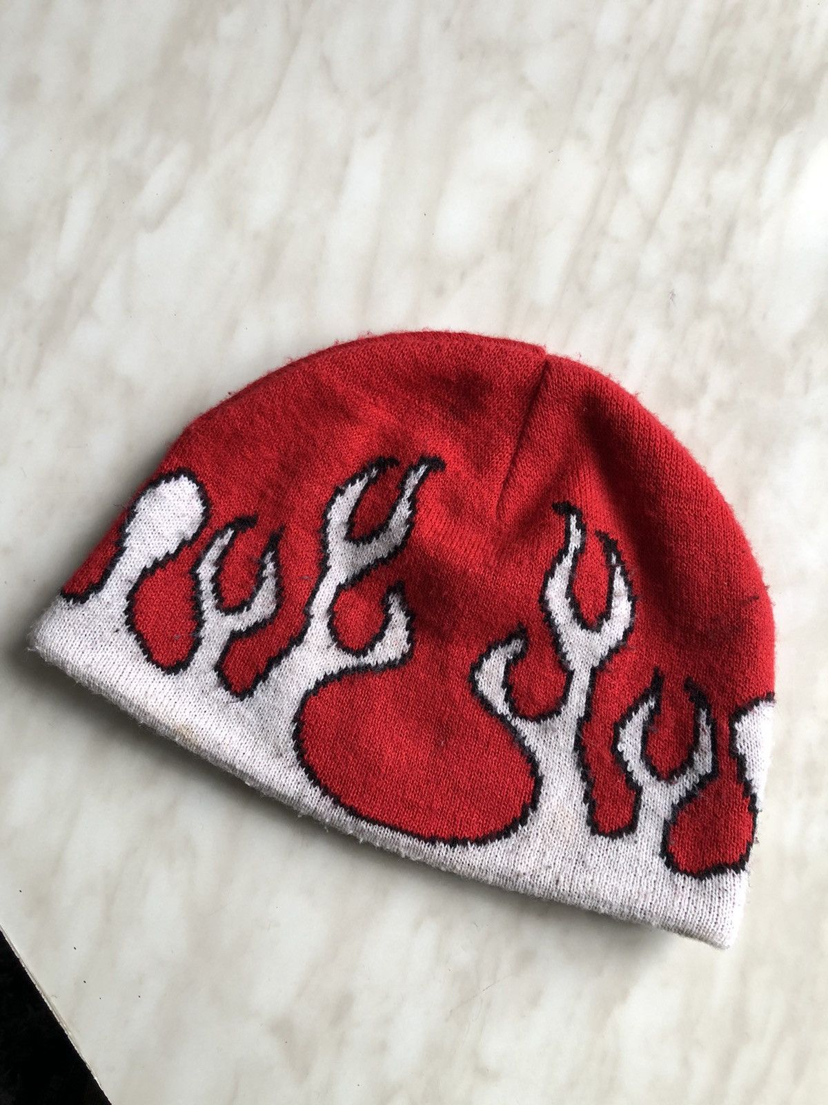 Vintage Flame Y2K 2000s Inspired Fire Beanie Hat Size ONE SIZE - 4 Thumbnail