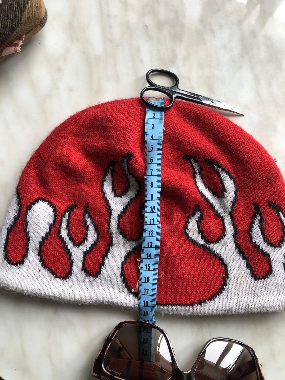 Vintage Flame Y2K 2000s Inspired Fire Beanie Hat Size ONE SIZE - 6 Thumbnail