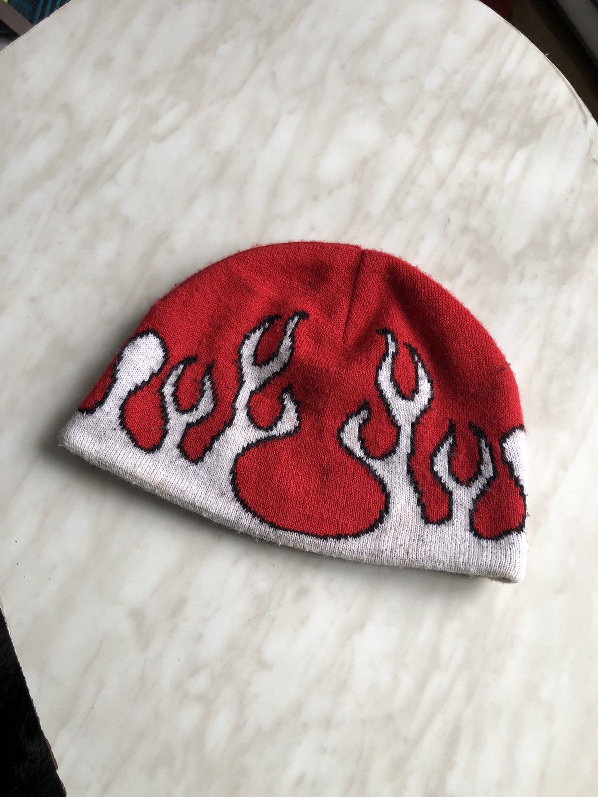 Vintage Flame Y2K 2000s Inspired Fire Beanie Hat Size ONE SIZE - 2 Thumbnail
