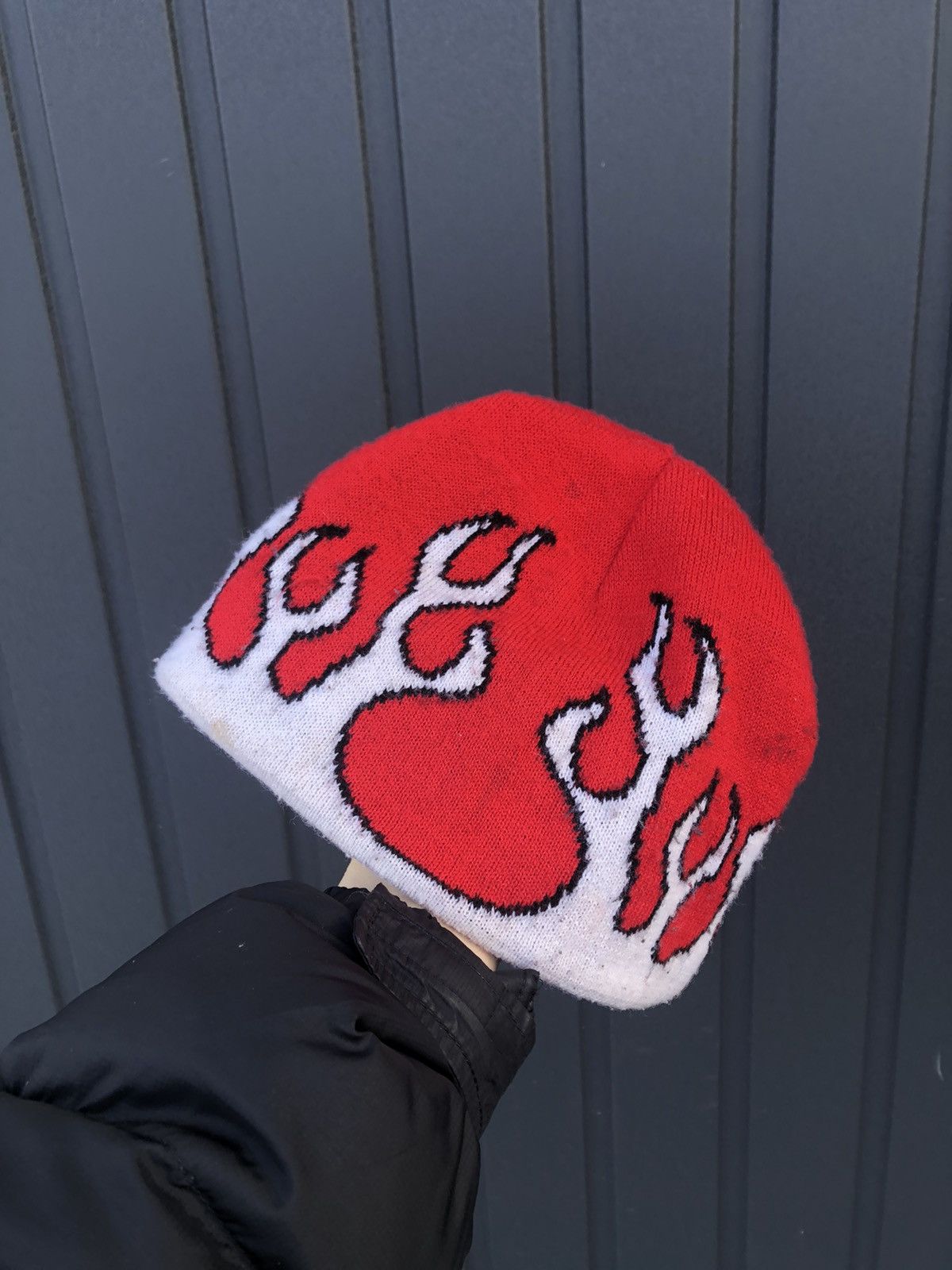 Vintage Flame Y2K 2000s Inspired Fire Beanie Hat Size ONE SIZE - 9 Thumbnail