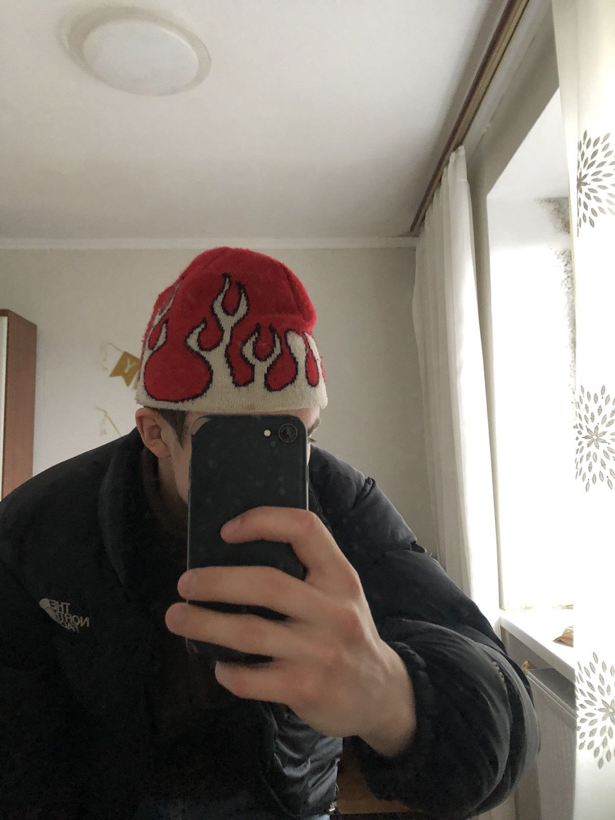 Vintage Flame Y2K 2000s Inspired Fire Beanie Hat Size ONE SIZE - 11 Thumbnail