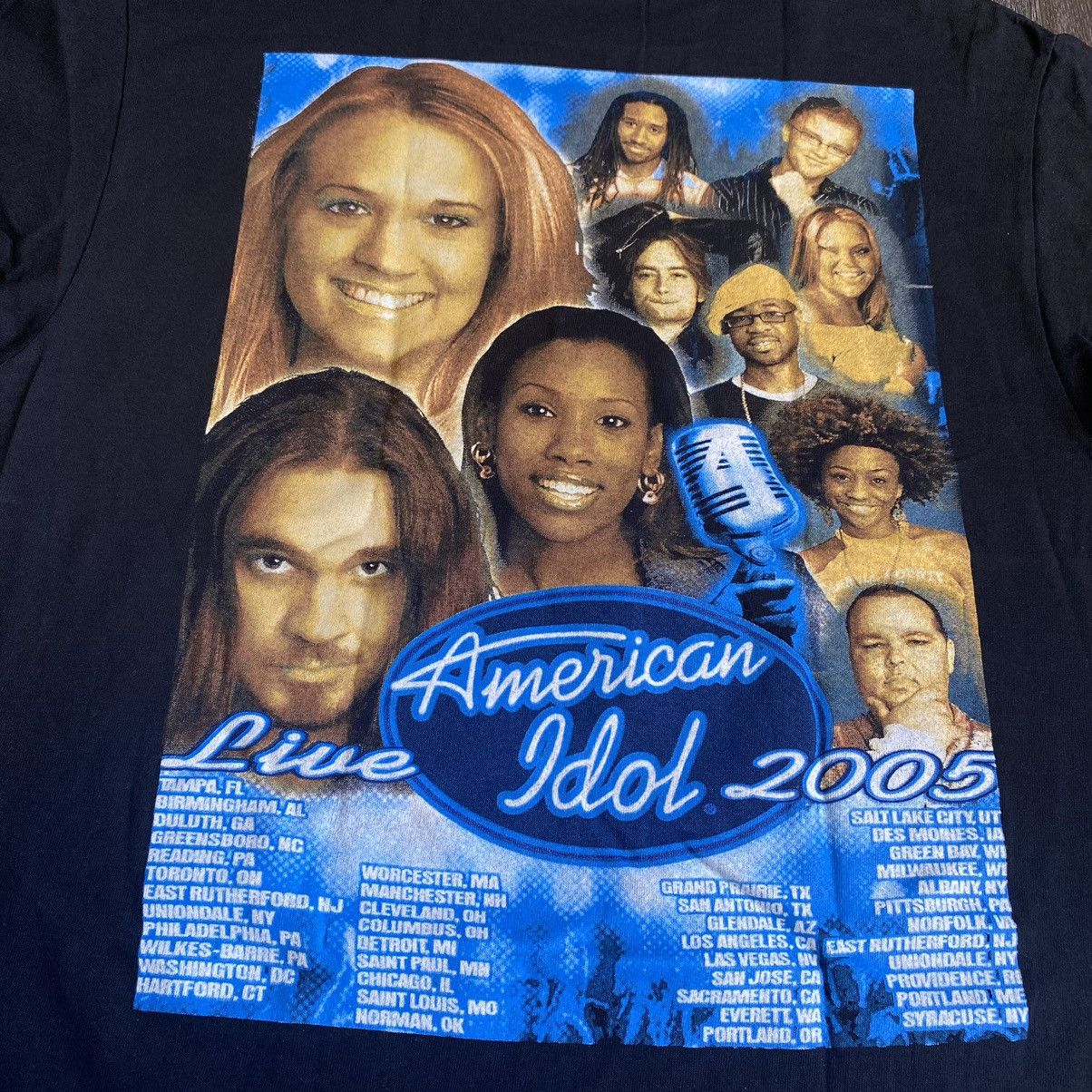 Band Tees Vintage 2000s American Idol Live Tour Graphic Band Tee Shirt Size US M / EU 48-50 / 2 - 4 Thumbnail