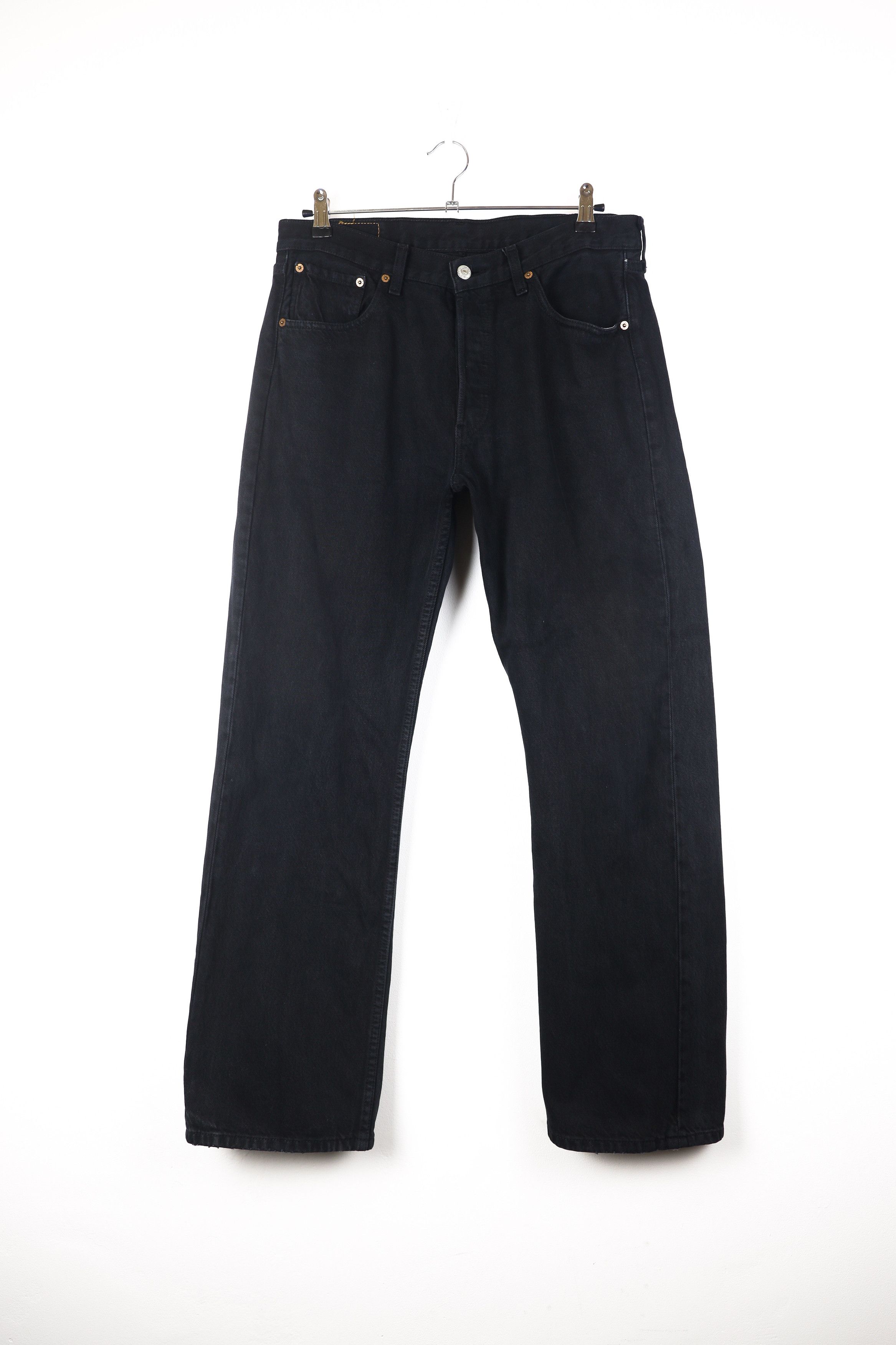 Levi's × Levi's Vintage Clothing × Vintage Vintage Levis 501 Red Tab Black Jeans Denim Pants Size US 34 / EU 50 - 2 Thumbnail