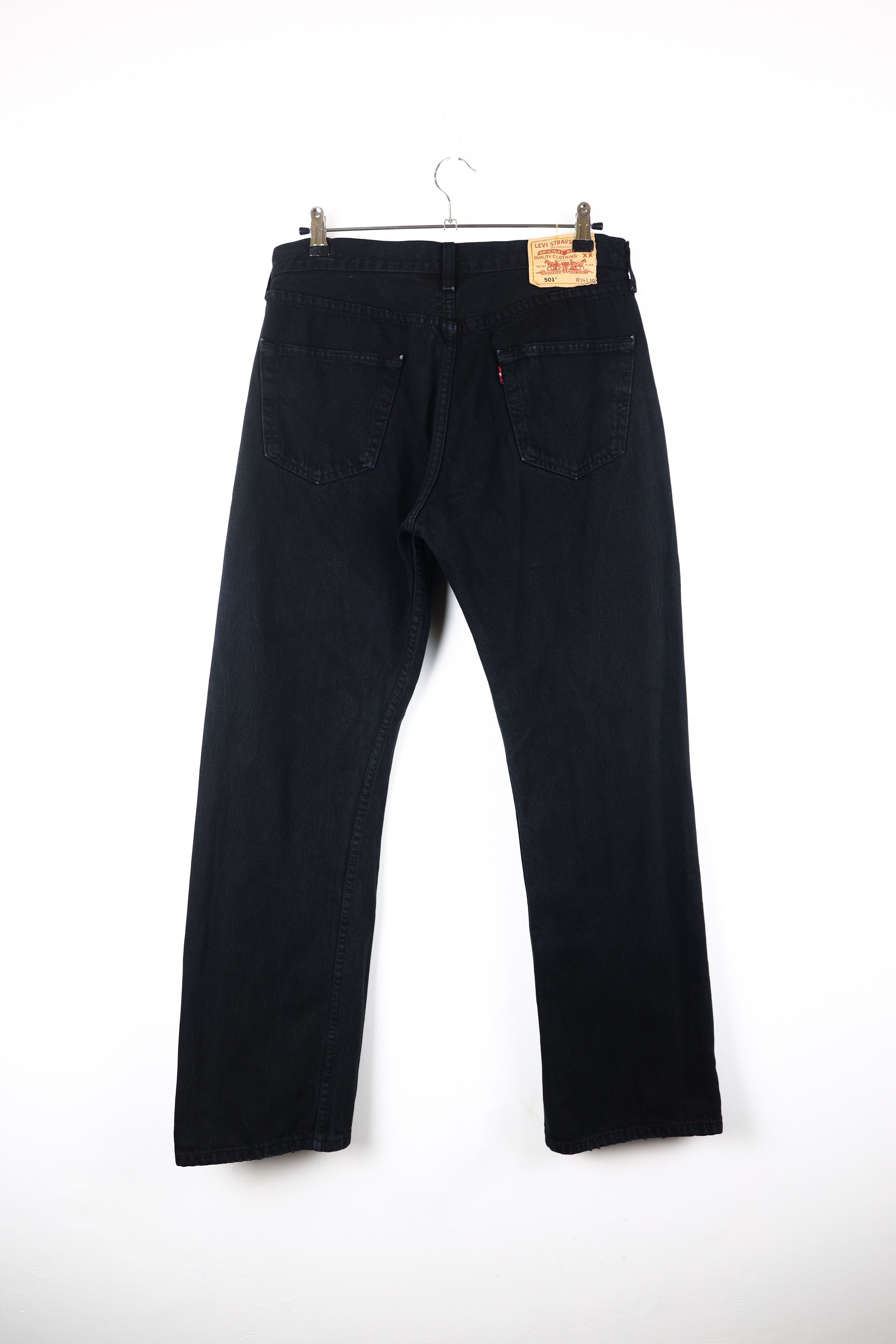 Levi's × Levi's Vintage Clothing × Vintage Vintage Levis 501 Red Tab Black Jeans Denim Pants Size US 34 / EU 50 - 1 Thumbnail