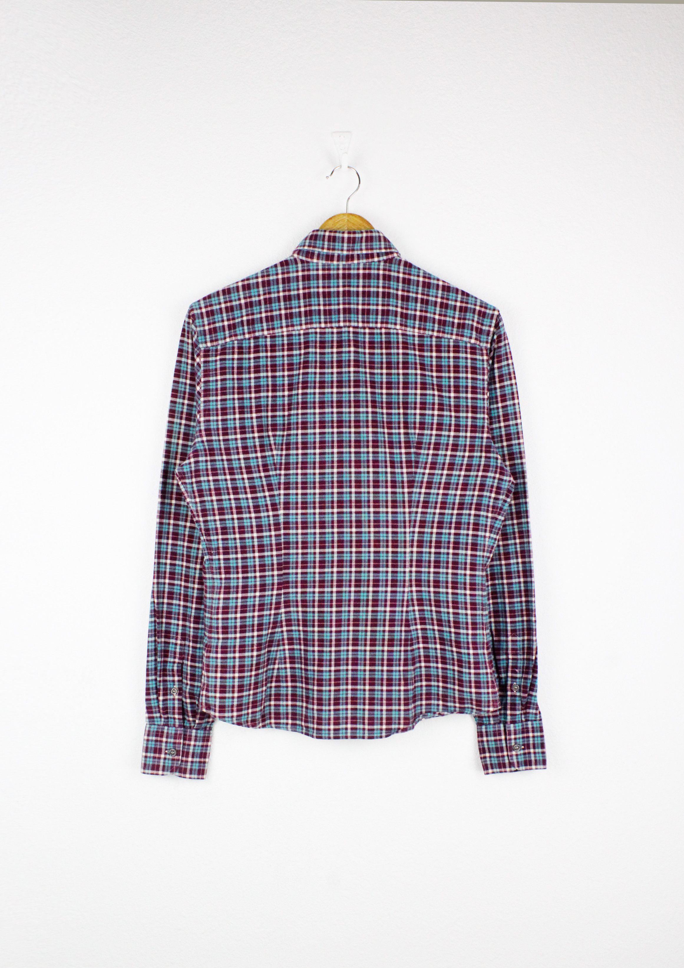 Prada Prada Multicolor Plaid Check Flannel Oxford Shirt Size L / US 10 / IT 46 - 5 Thumbnail