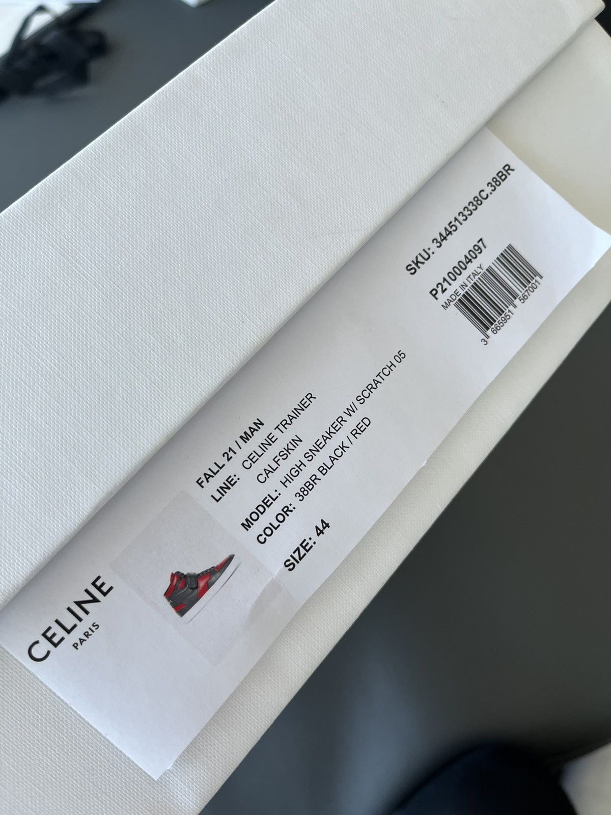 Celine × Hedi Slimane Rare New Super Runway Celine Logo Trainer Leather Sneaker Size US 11 / EU 44 - 16 Thumbnail