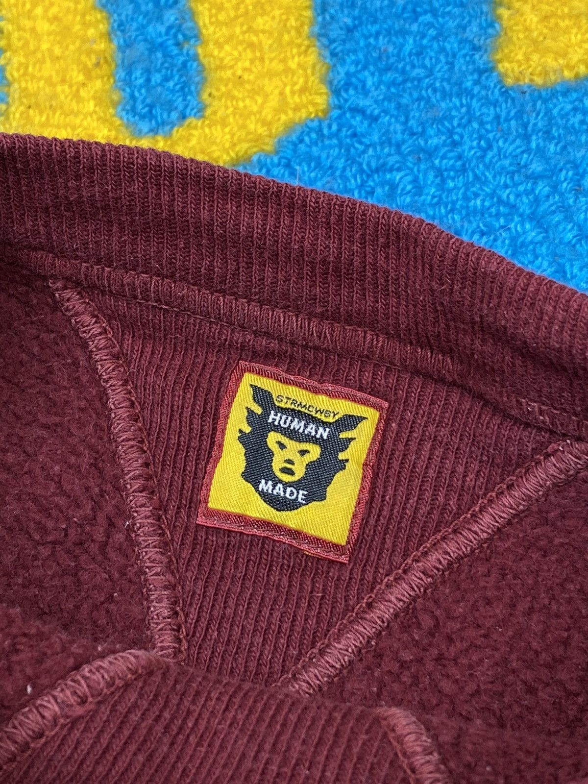 Human Made SS12 Human Made GFTFT Nigo burgundy bear sweatshirt Size US M / EU 48-50 / 2 - 13 Thumbnail