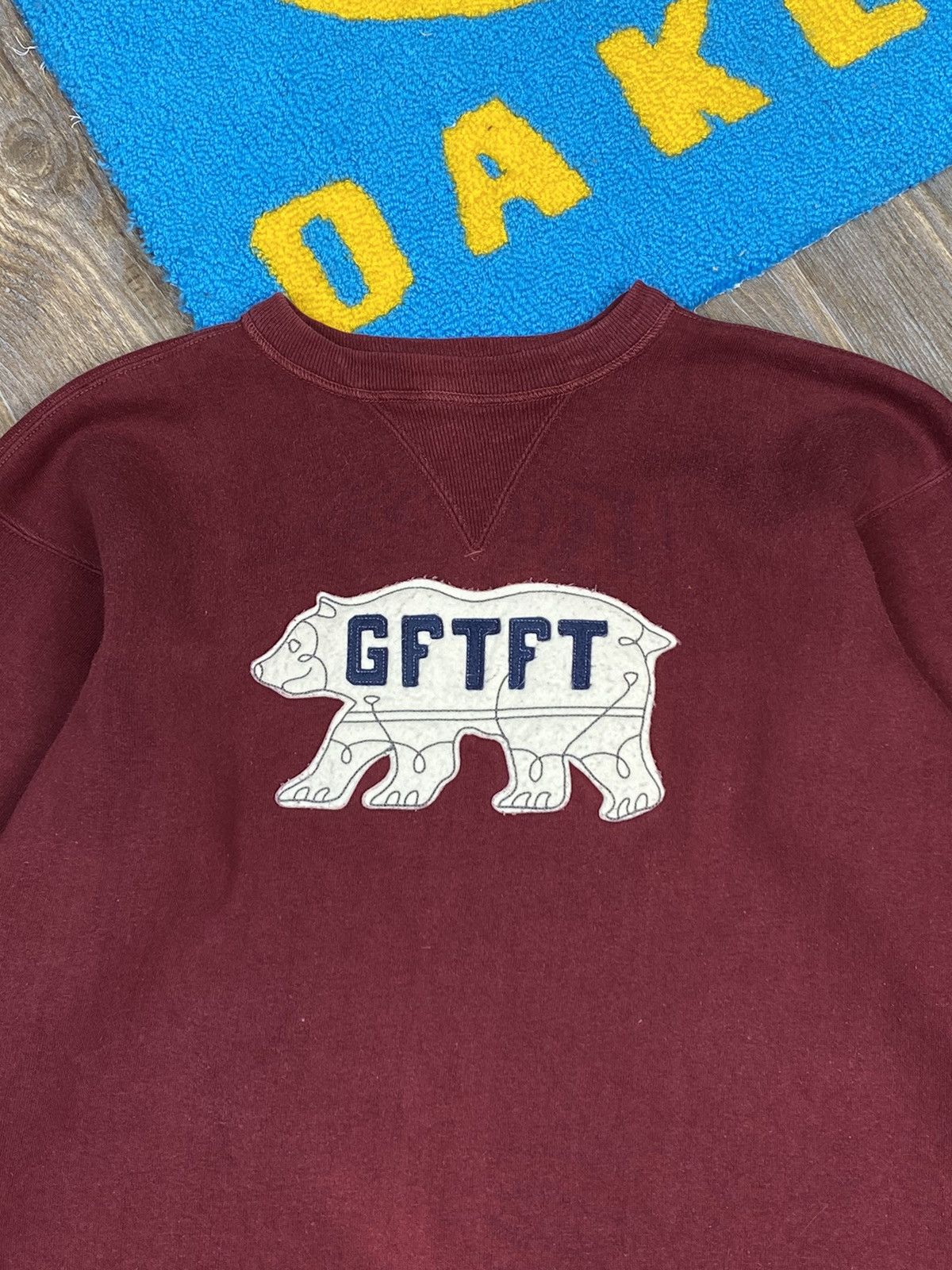 Human Made SS12 Human Made GFTFT Nigo burgundy bear sweatshirt Size US M / EU 48-50 / 2 - 5 Thumbnail